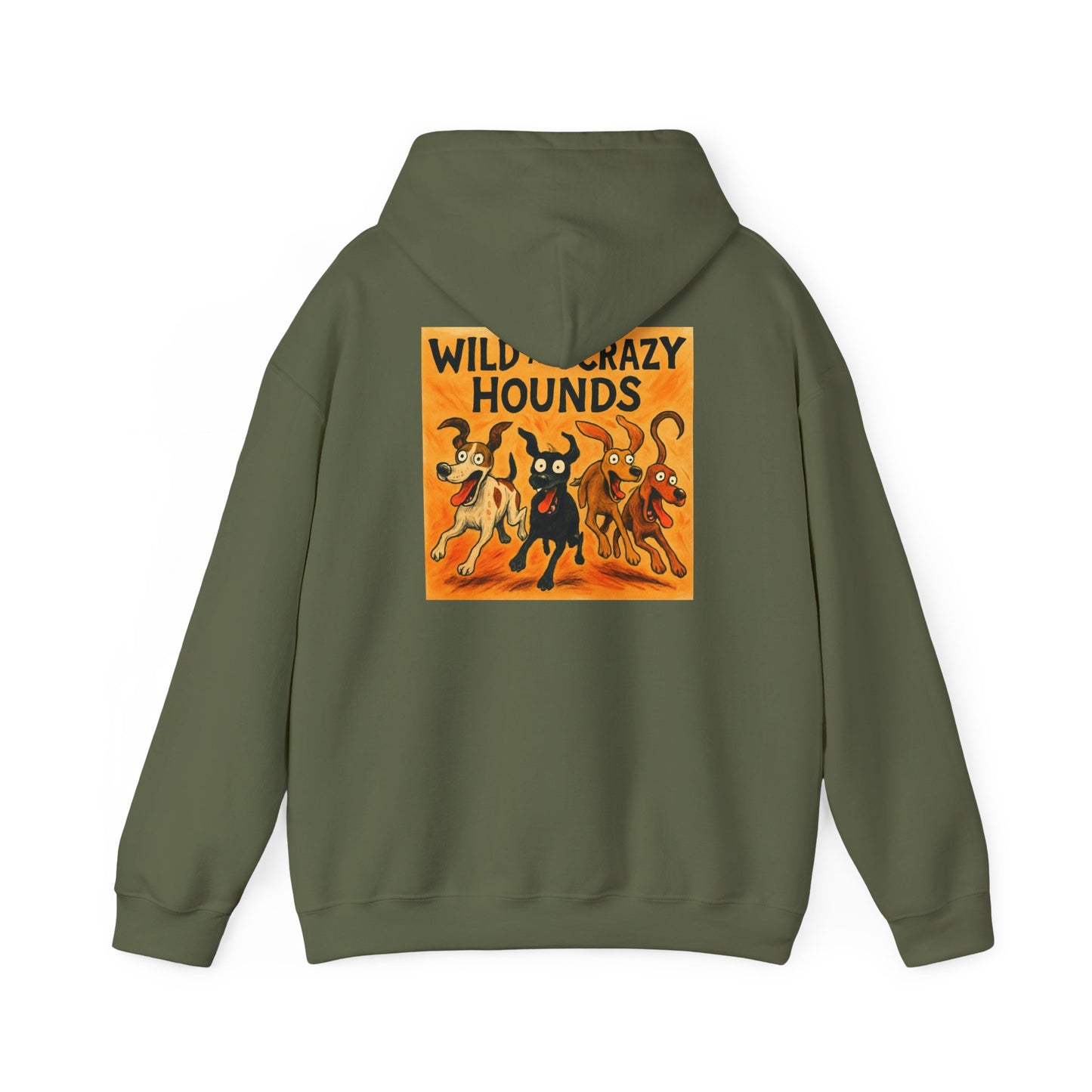 Wild & Crazy Hounds Hoodie - Unisex Sweatshirt for Dog Lovers, Funny Pet Gift, Cozy Casual Wear, Great for Gifts & Celebrations