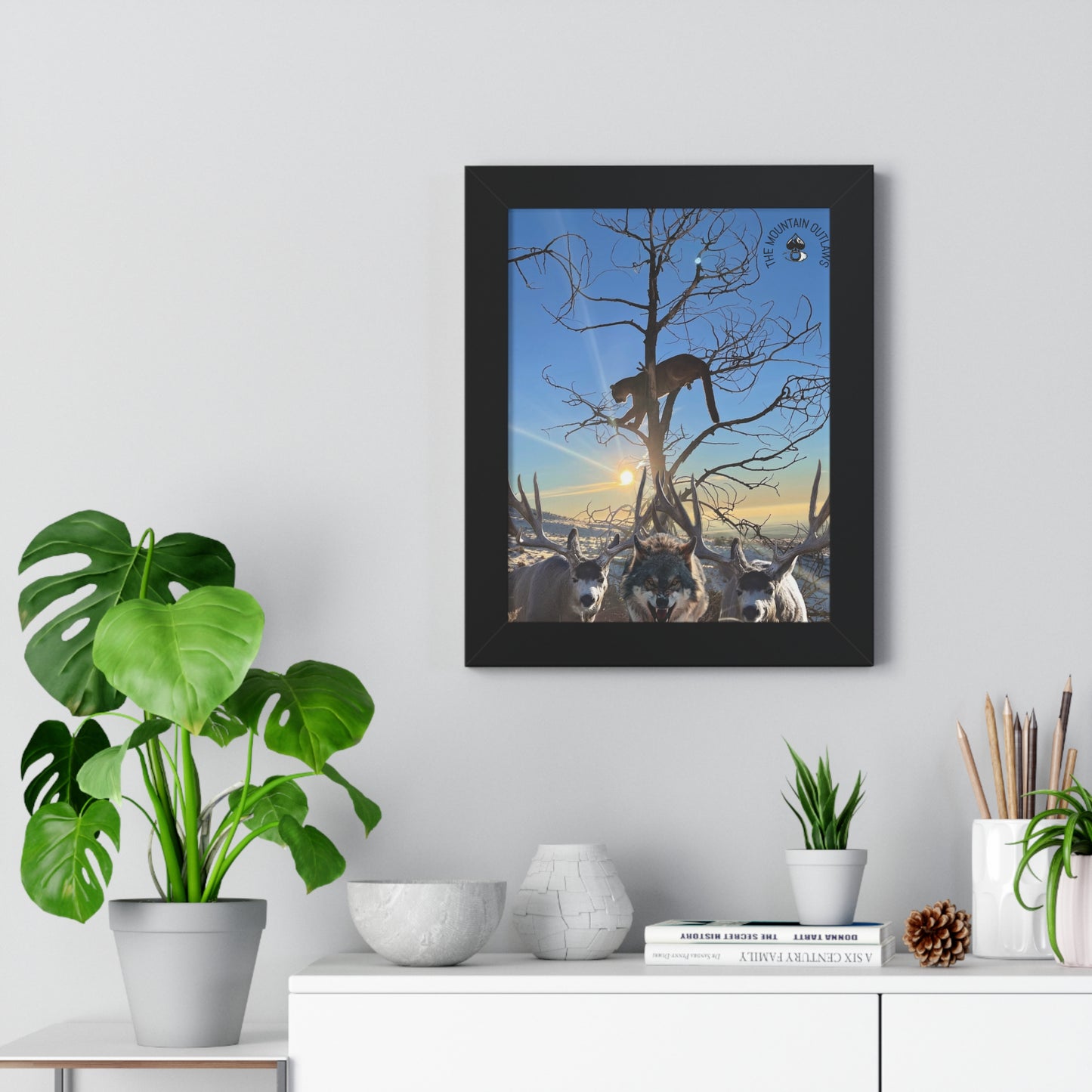 “Hold the Line” — Framed Mountain Outlaws Print