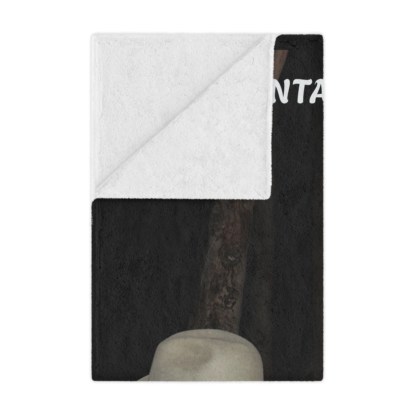 Cozy Minky Blanket for Outdoor Lovers,The Mountain Outlaws Blanket – Saddle & Lantern Edition
