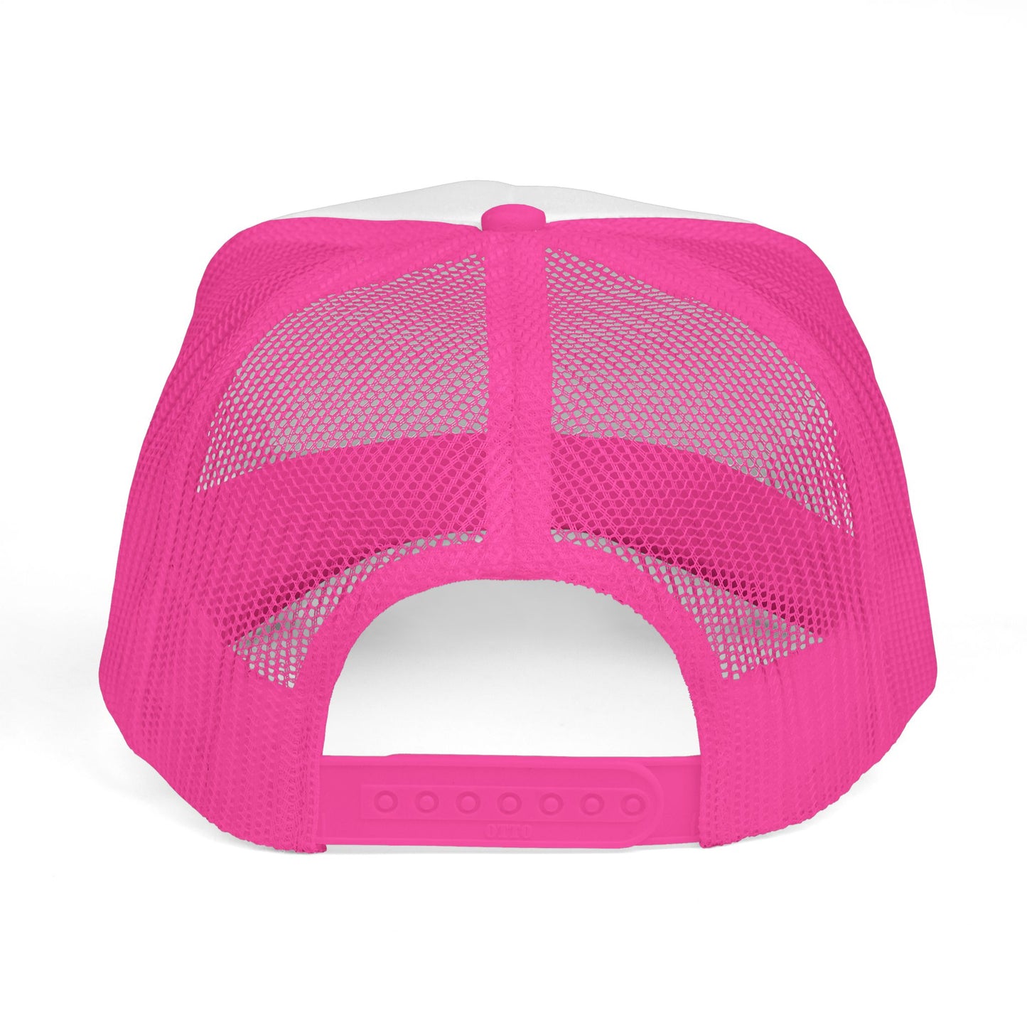 LONER Trucker Hat – Multicolor Feather on White & Pink