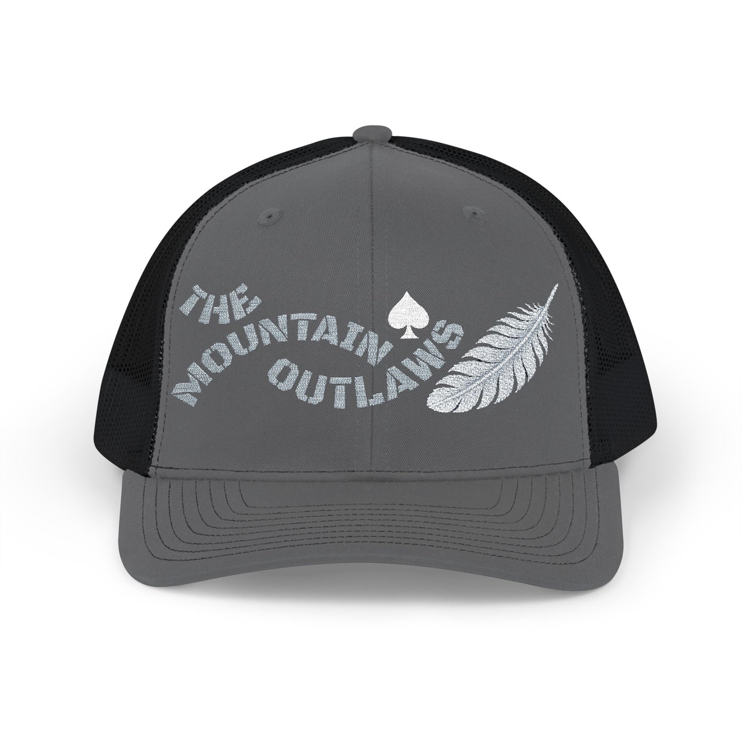 The Mountain Outlaws™ Feather & Spade Trucker Hat