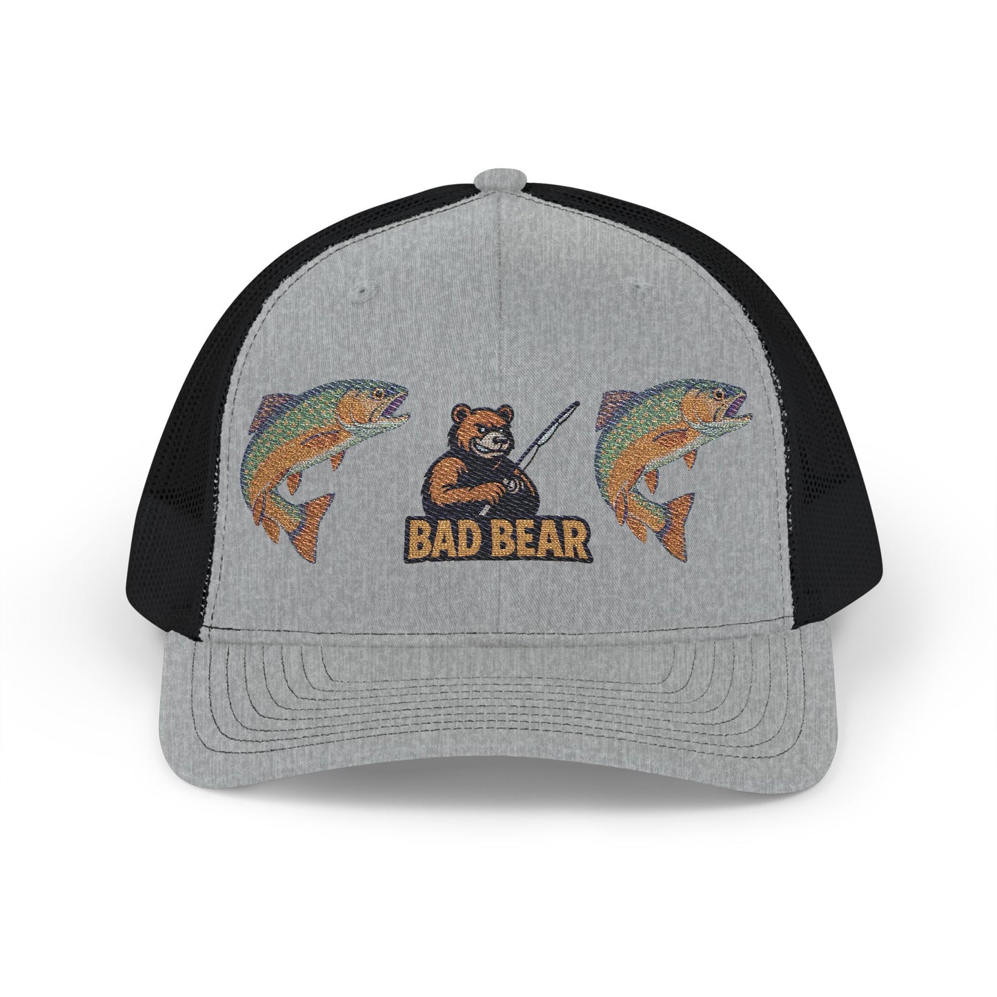 Bad Bear Trucker Hat – Double Trout Edition