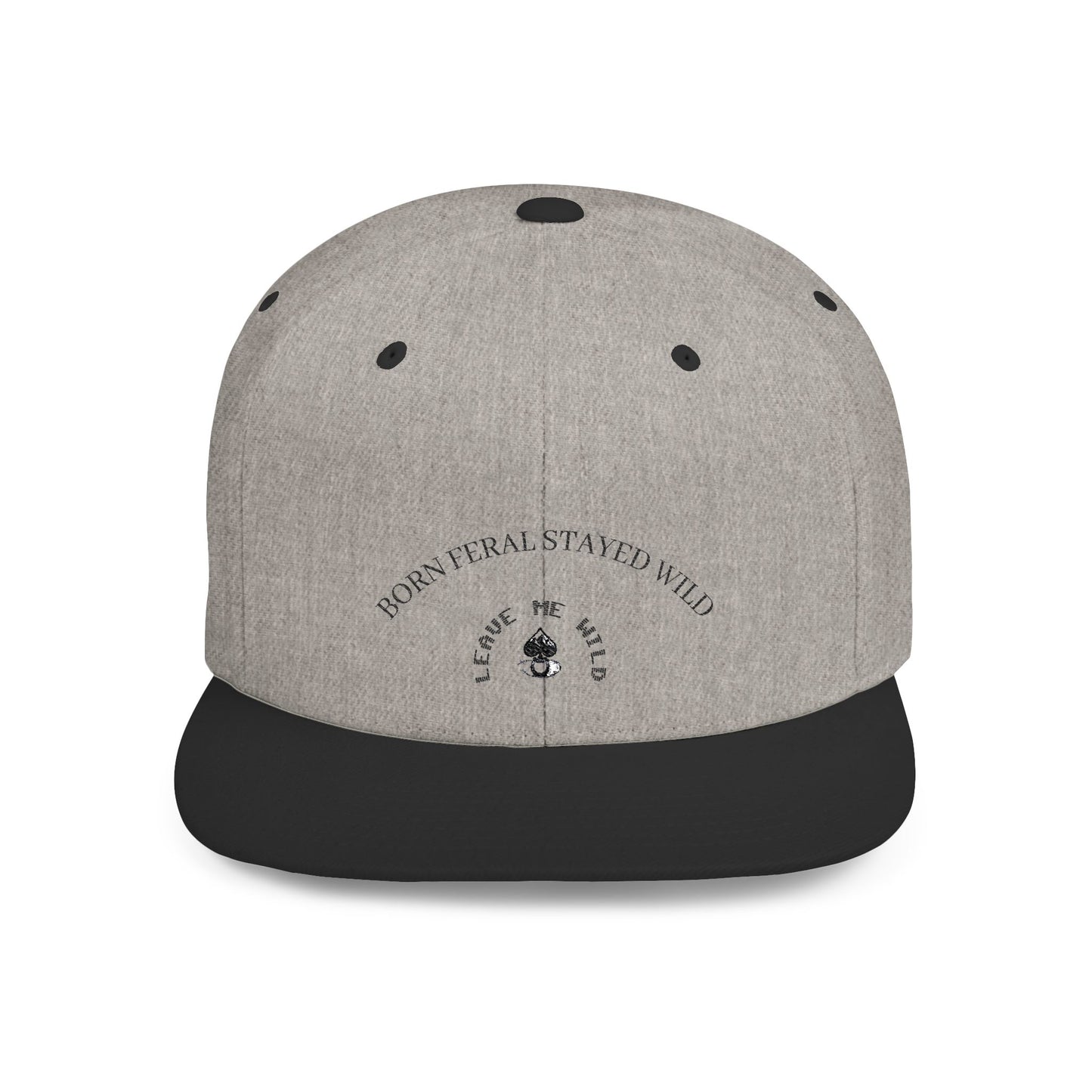 Born Free Stay Wild Flat Bill Snapback Cap | Trendy Hat, Perfect for Outdoors, Gift for Adventure Lovers, Stylish Headwear