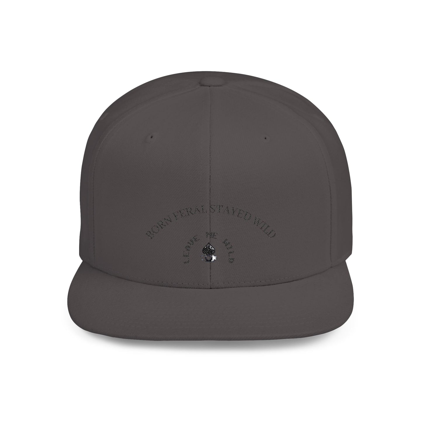 Born Free Stay Wild Flat Bill Snapback Cap | Trendy Hat, Perfect for Outdoors, Gift for Adventure Lovers, Stylish Headwear
