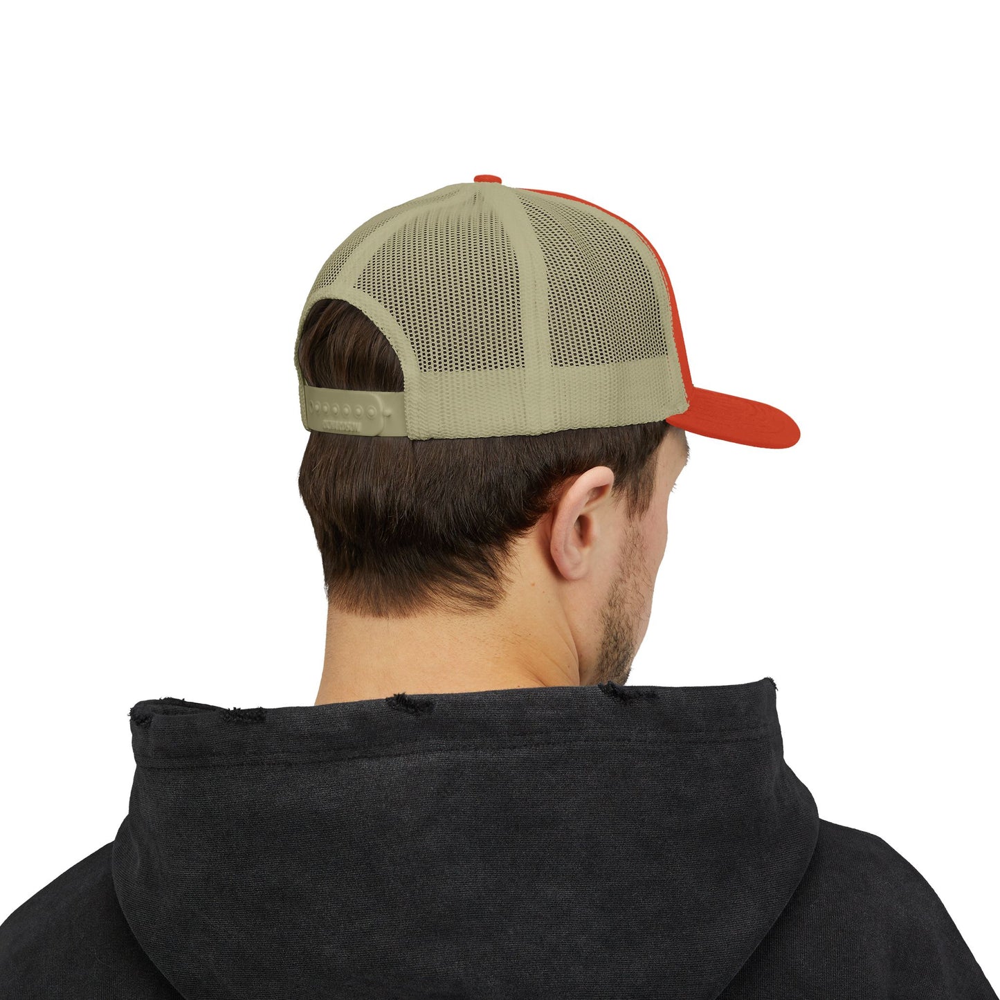Hunter Orange “Ride for the Brand” Trucker Hat – Rustic Orange/Khaki