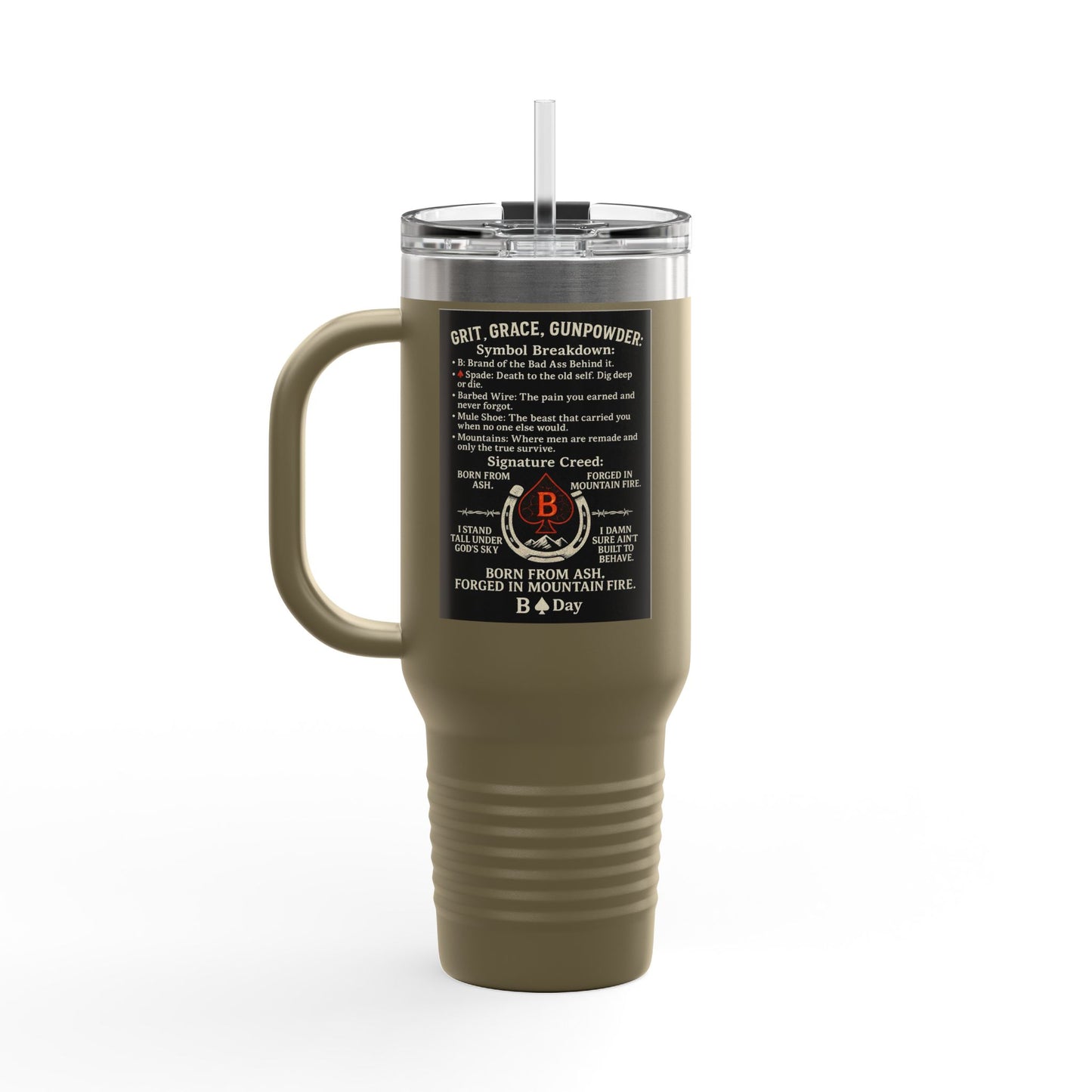 Grit. Grace. Gunpowder. — Signature Creed Mug (B Bear Day)