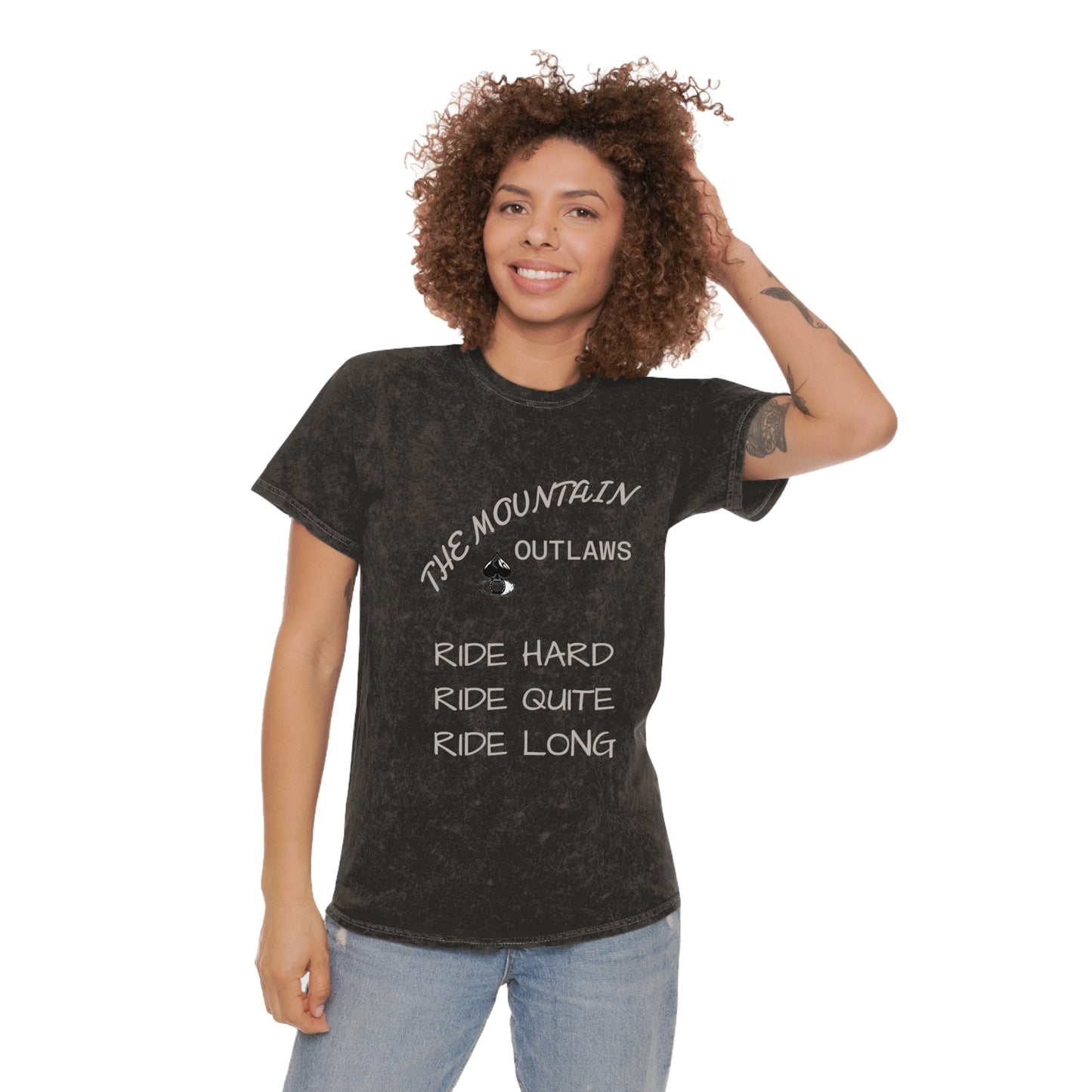 The Mountains Don’t Clap Tee – Ride Quiet. Ride Hard. Ride Long.