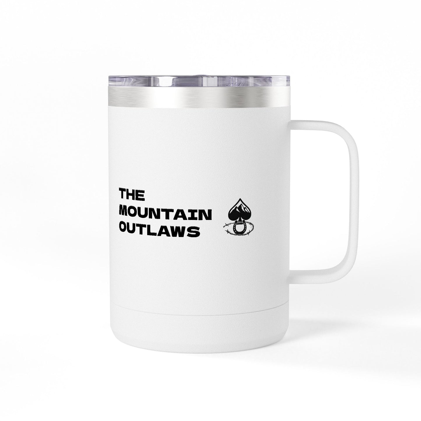 Mountain Outlaws Coffee Mug Tumbler, Perfect for Campers, Outdoorsy Gifts, Travel Mug, Adventure Lovers, Gift for Him/Her