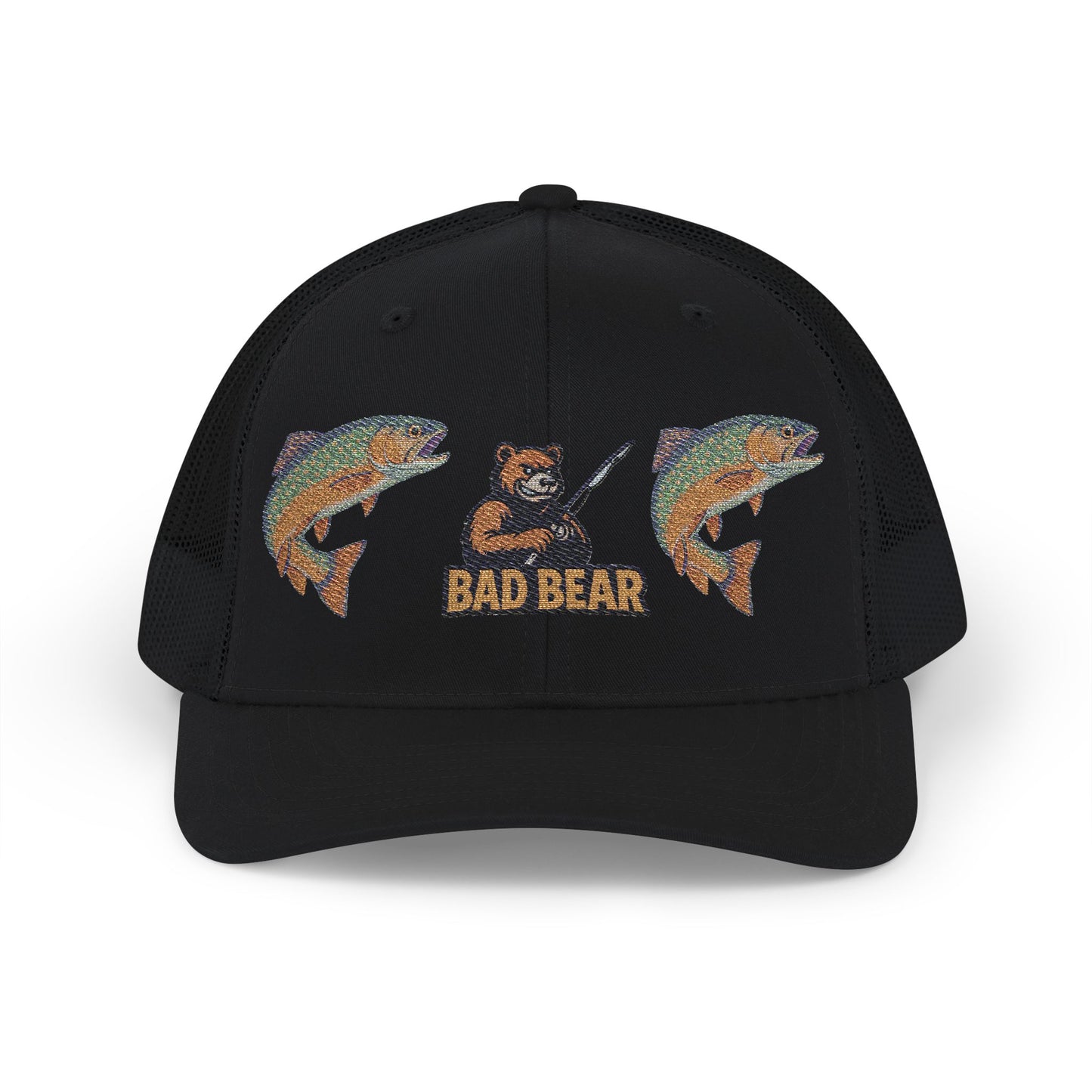 Bad Bear Trucker Hat – Double Trout Edition