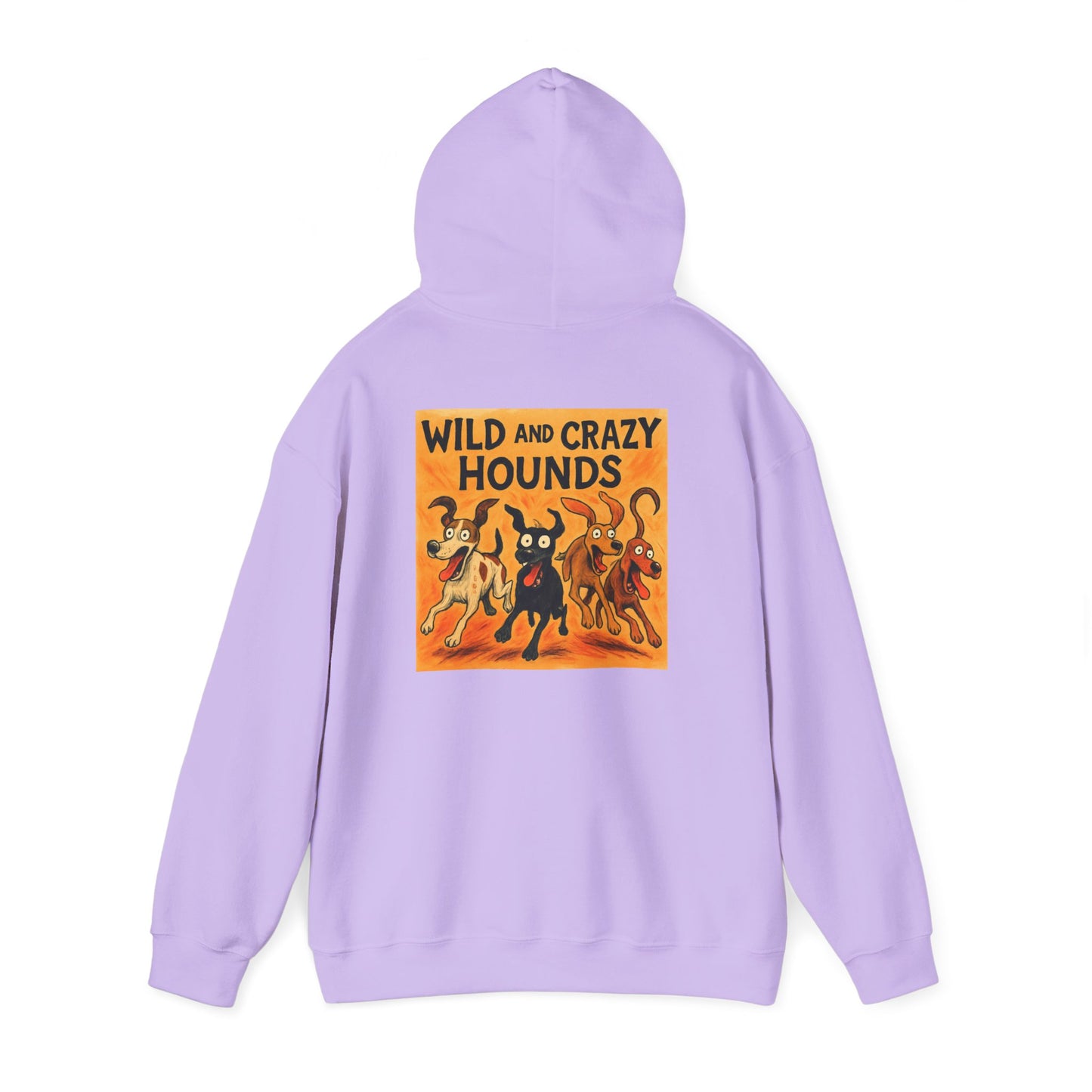 Wild & Crazy Hounds Hoodie - Unisex Sweatshirt for Dog Lovers, Funny Pet Gift, Cozy Casual Wear, Great for Gifts & Celebrations