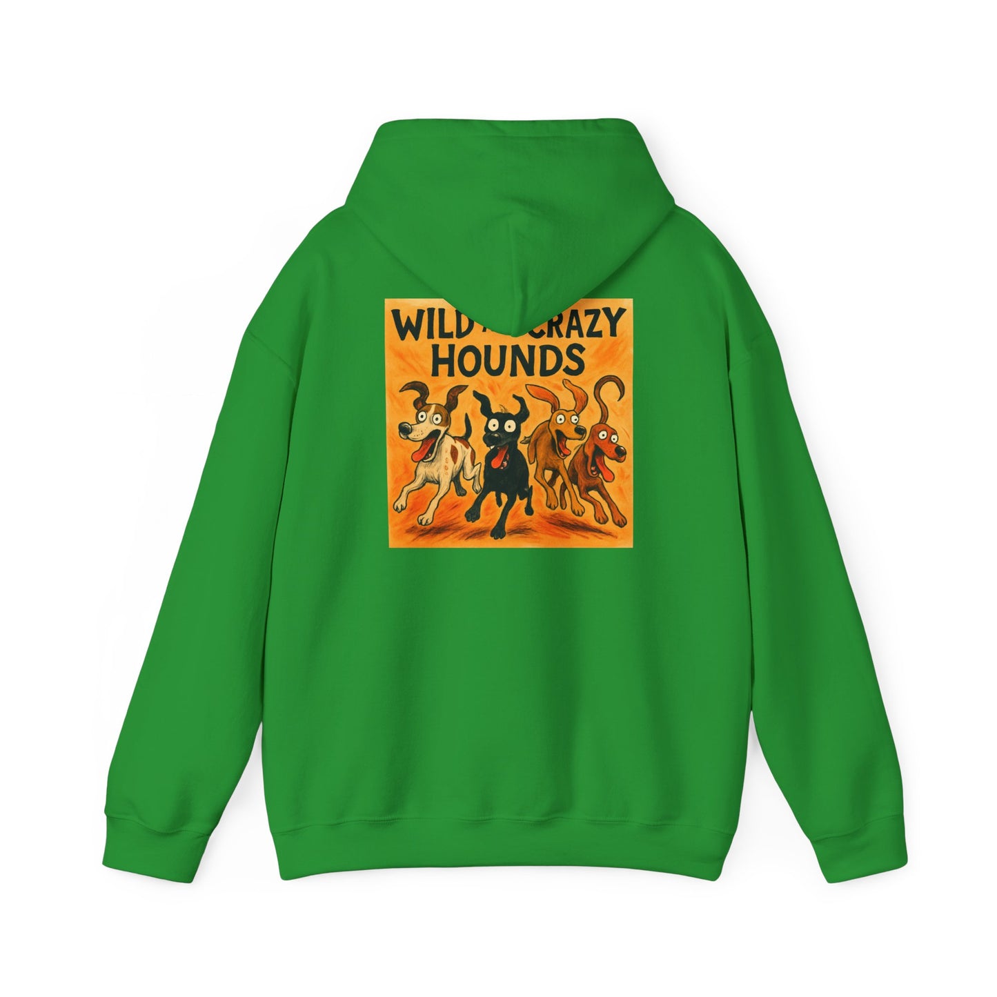 Wild & Crazy Hounds Hoodie - Unisex Sweatshirt for Dog Lovers, Funny Pet Gift, Cozy Casual Wear, Great for Gifts & Celebrations