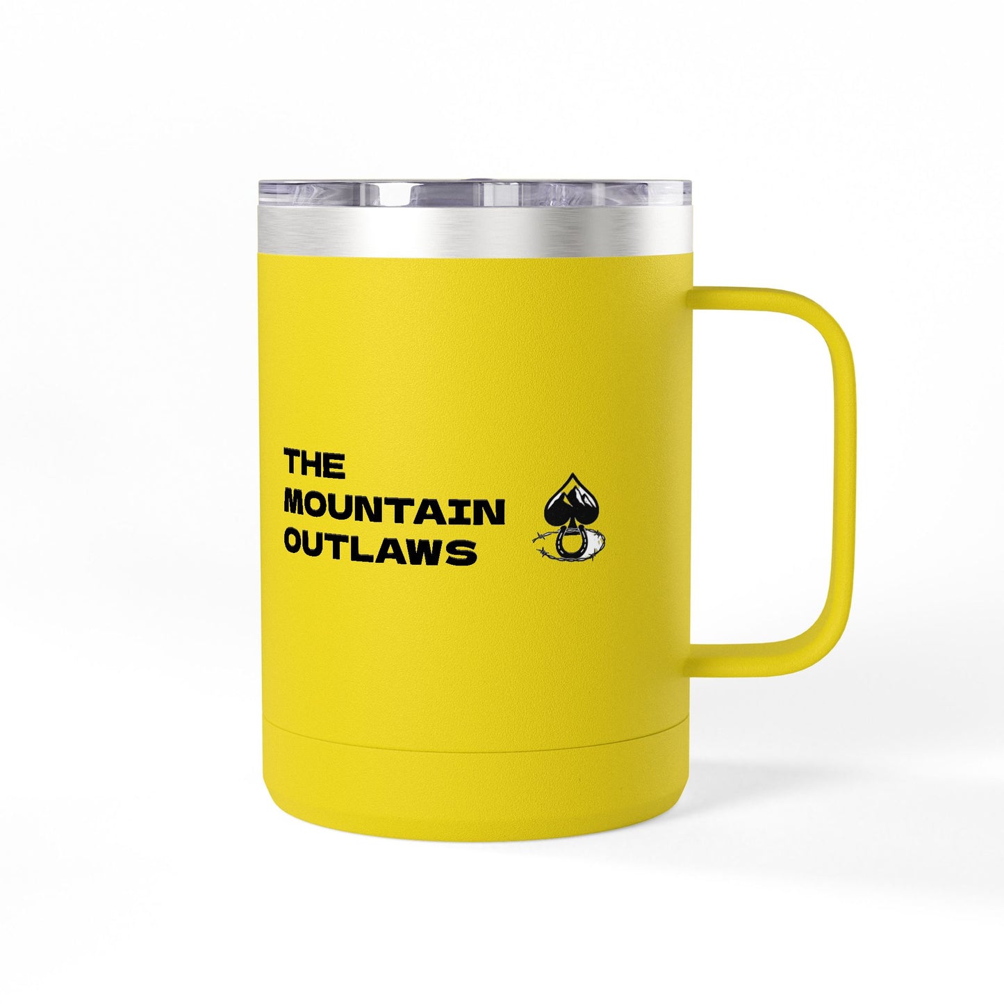 Mountain Outlaws Coffee Mug Tumbler, Perfect for Campers, Outdoorsy Gifts, Travel Mug, Adventure Lovers, Gift for Him/Her