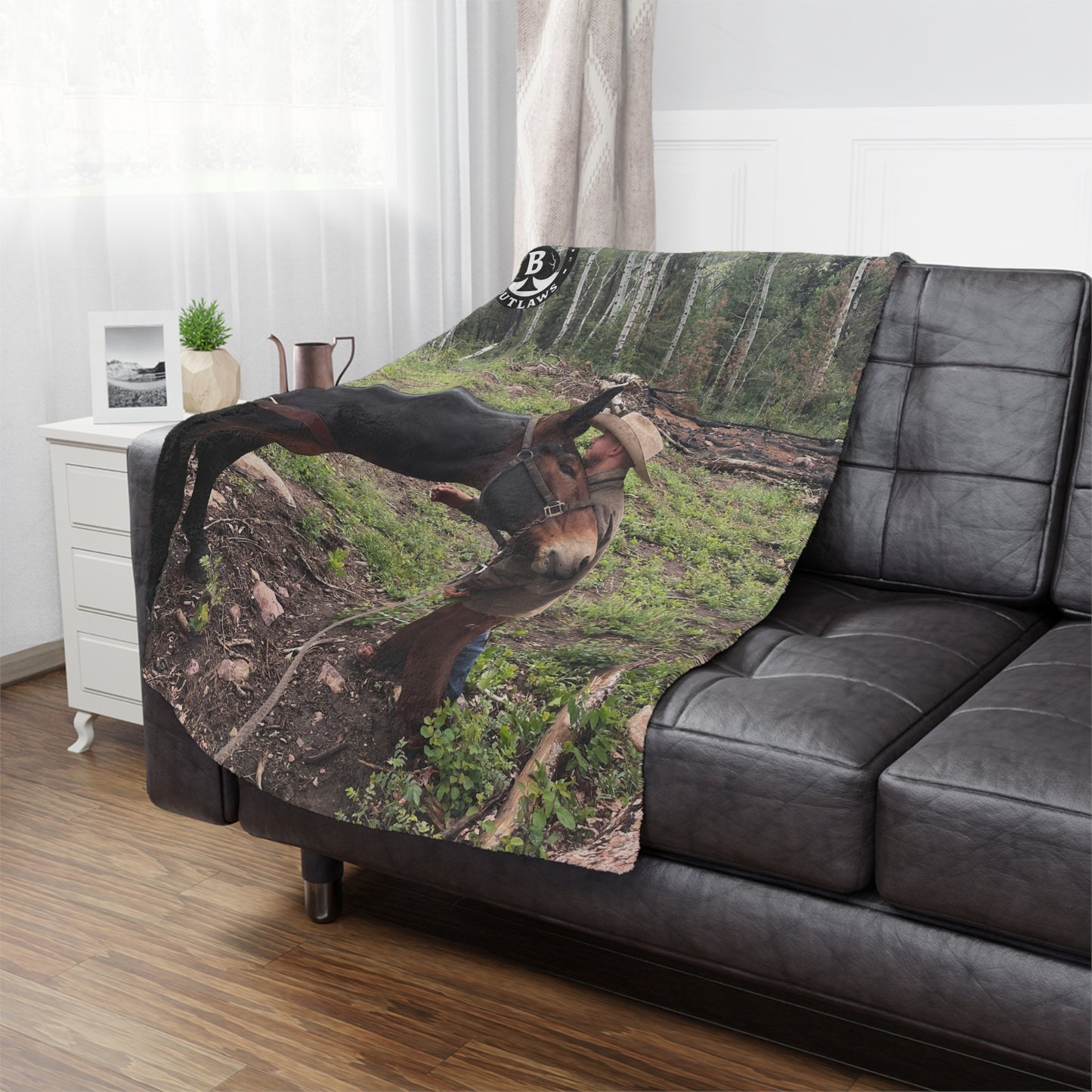 Rustic Outdoor Minky Blanket,The Bond Blanket – Mountain Outlaws Load & Loyalty Edition