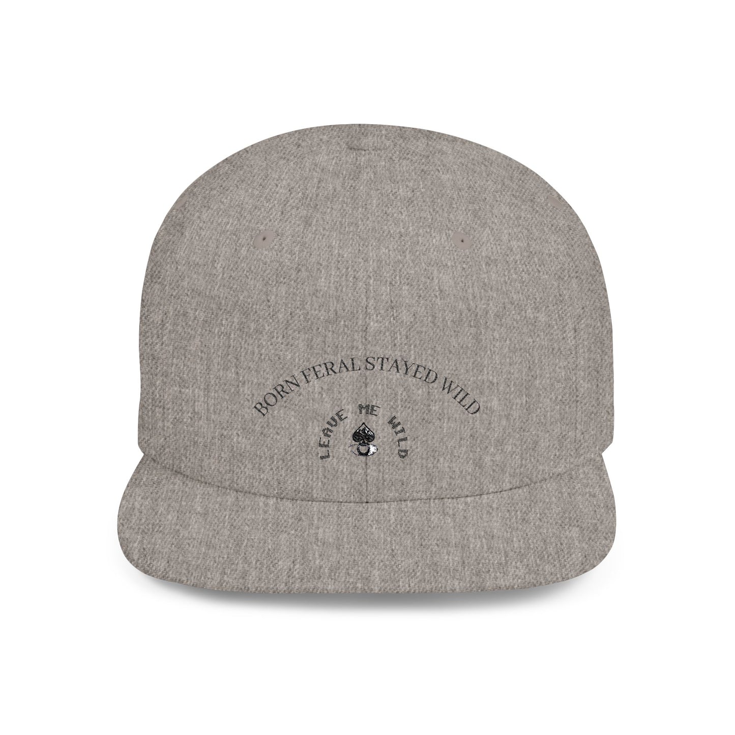 Born Free Stay Wild Flat Bill Snapback Cap | Trendy Hat, Perfect for Outdoors, Gift for Adventure Lovers, Stylish Headwear