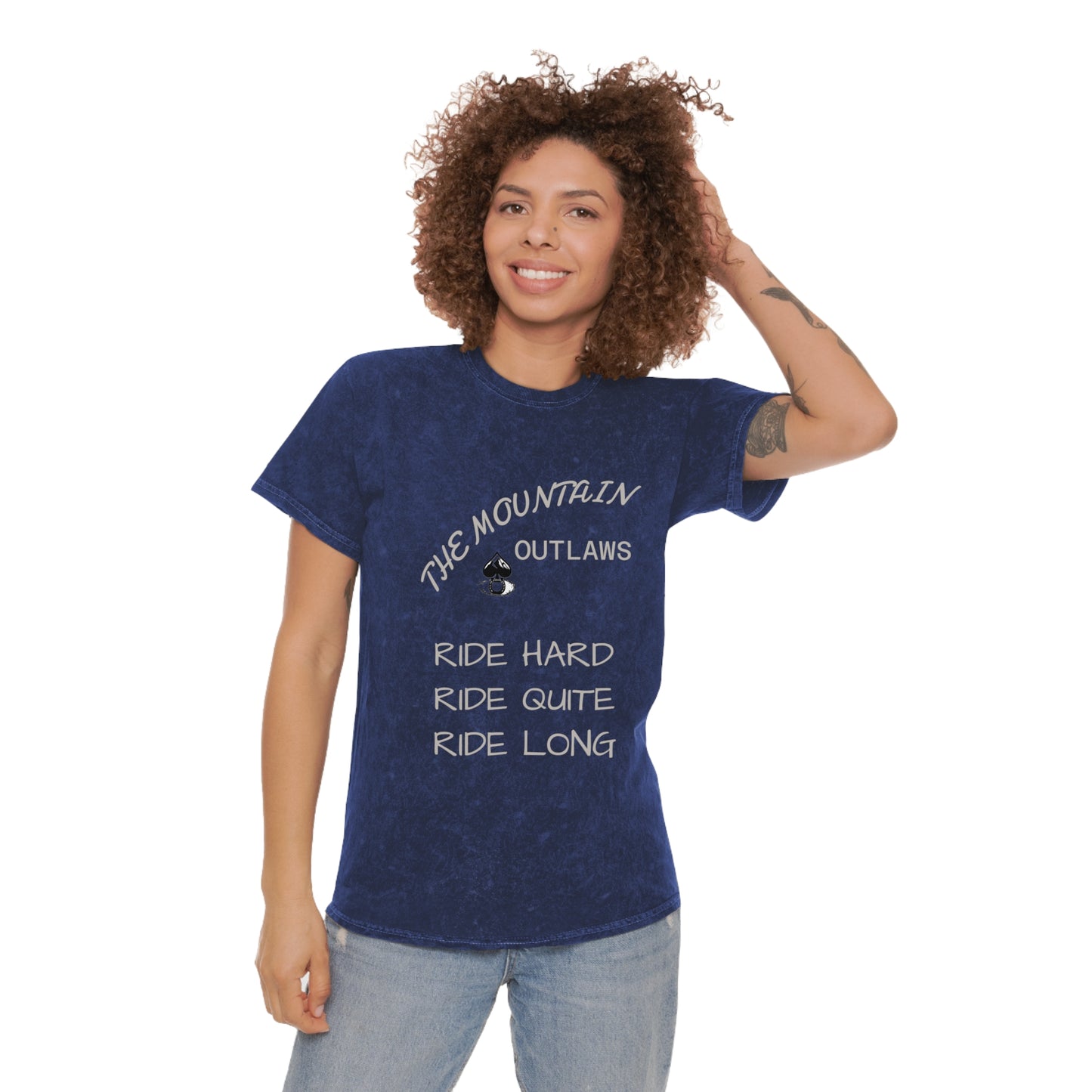 The Mountains Don’t Clap Tee – Ride Quiet. Ride Hard. Ride Long.