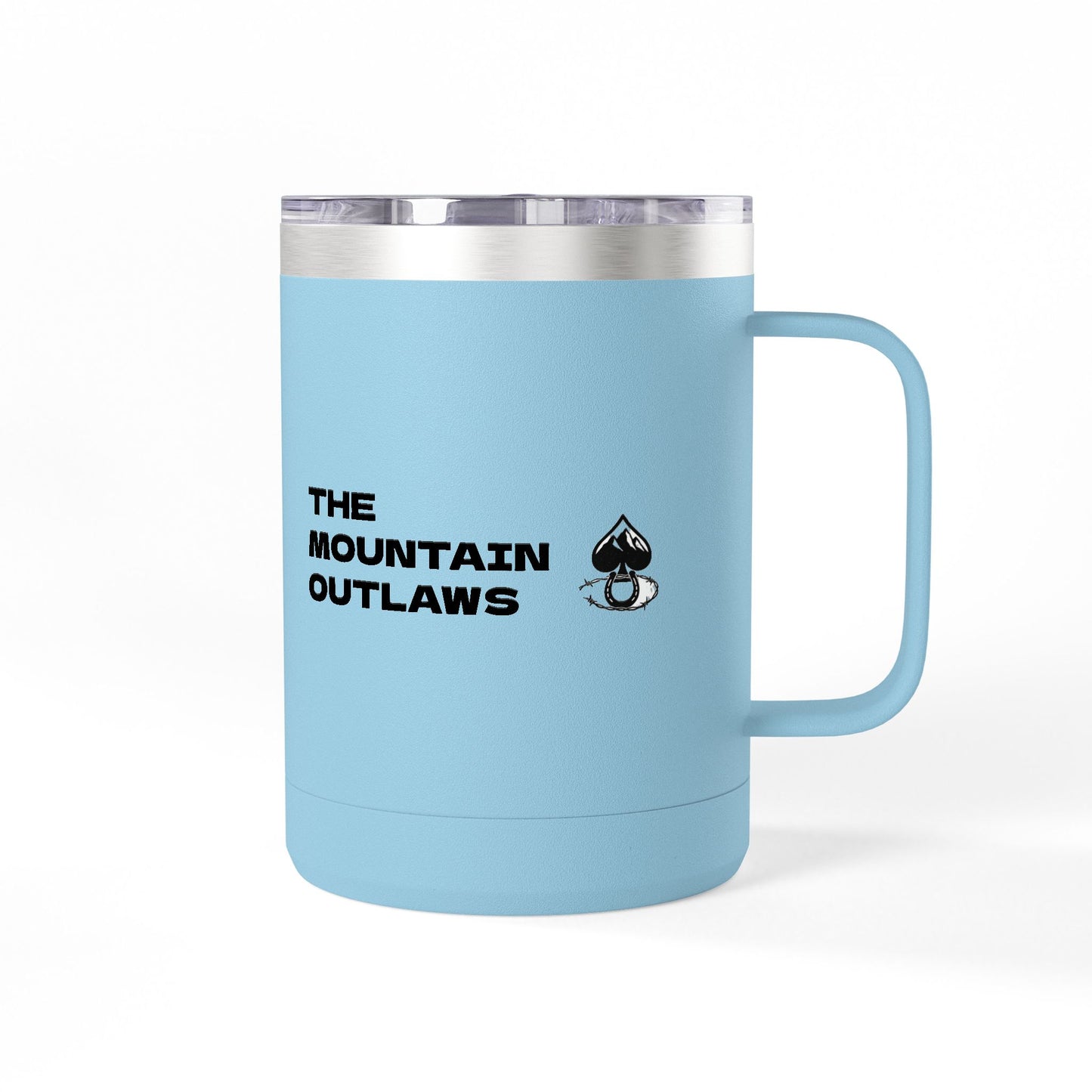 Mountain Outlaws Coffee Mug Tumbler, Perfect for Campers, Outdoorsy Gifts, Travel Mug, Adventure Lovers, Gift for Him/Her