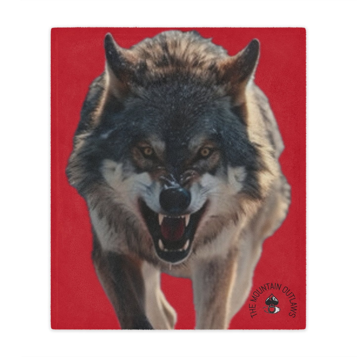 The Wolf Snarl Blanket – Red Means You Bit Back