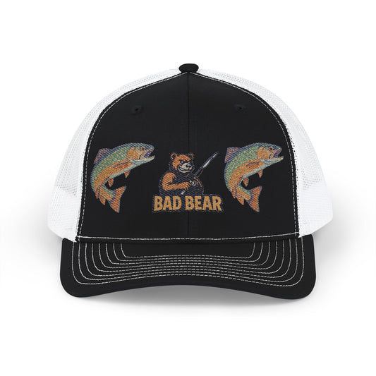 Bad Bear Trucker Hat – Double Trout Edition