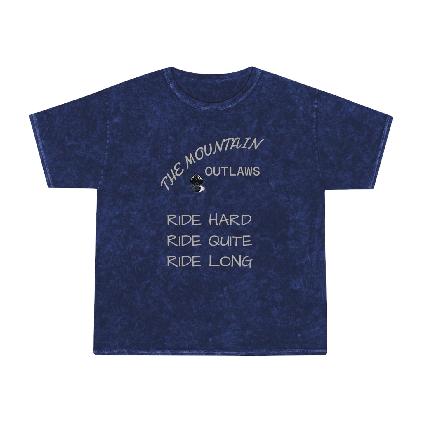 The Mountains Don’t Clap Tee – Ride Quiet. Ride Hard. Ride Long.