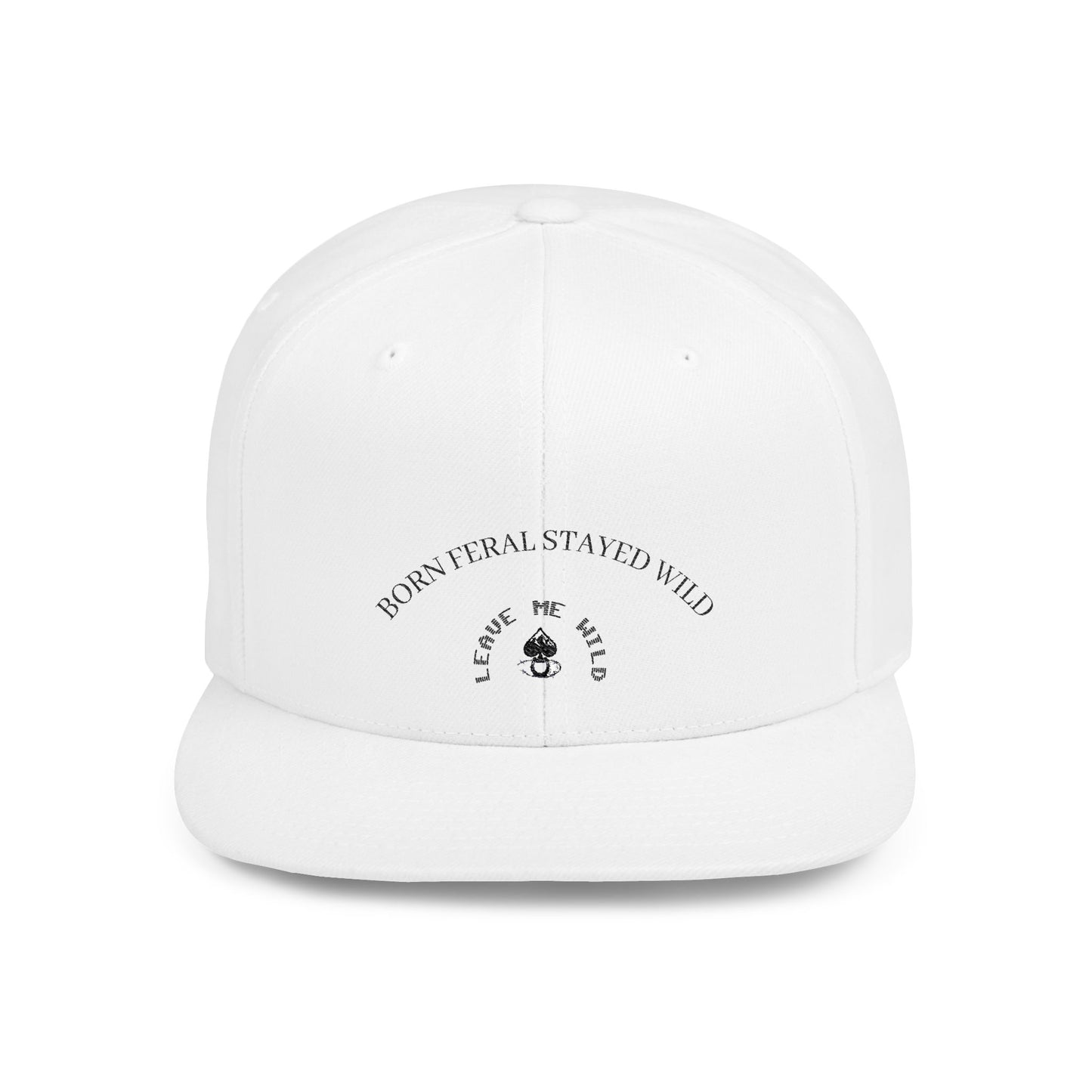 Born Free Stay Wild Flat Bill Snapback Cap | Trendy Hat, Perfect for Outdoors, Gift for Adventure Lovers, Stylish Headwear