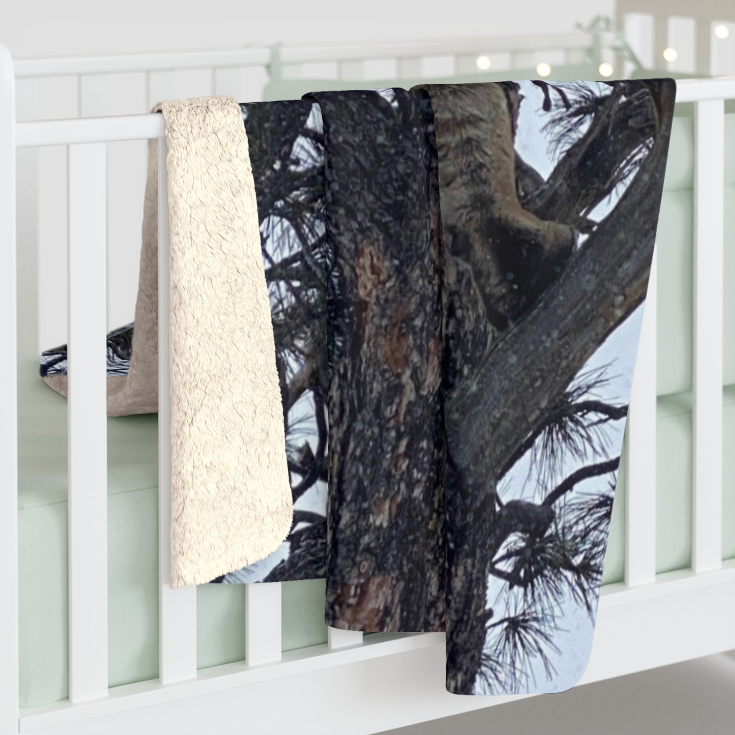 Cozy Sherpa Fleece Blanket - The Ghost Blanket – Mountain Outlaws Timber Watch