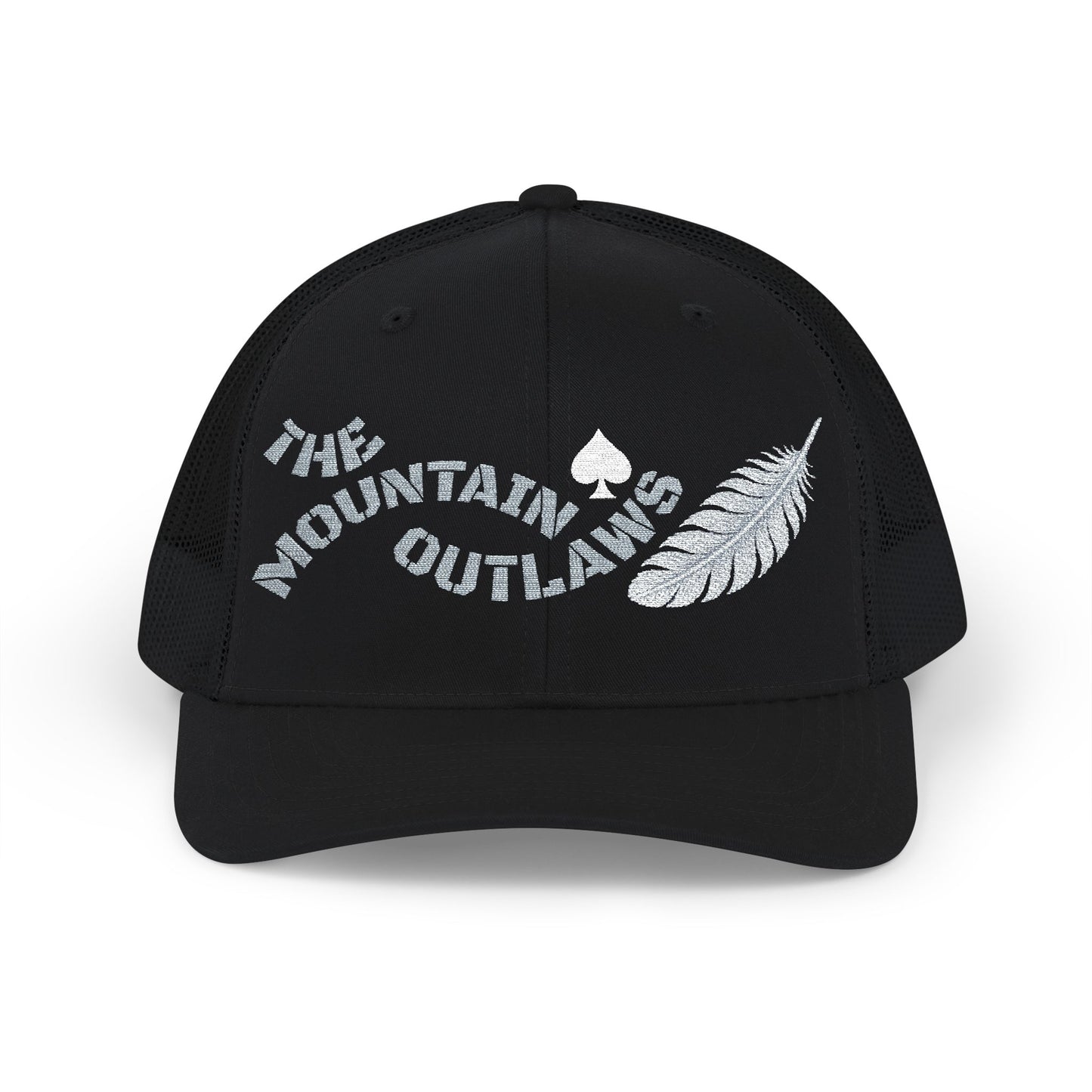 The Mountain Outlaws™ Feather & Spade Trucker Hat