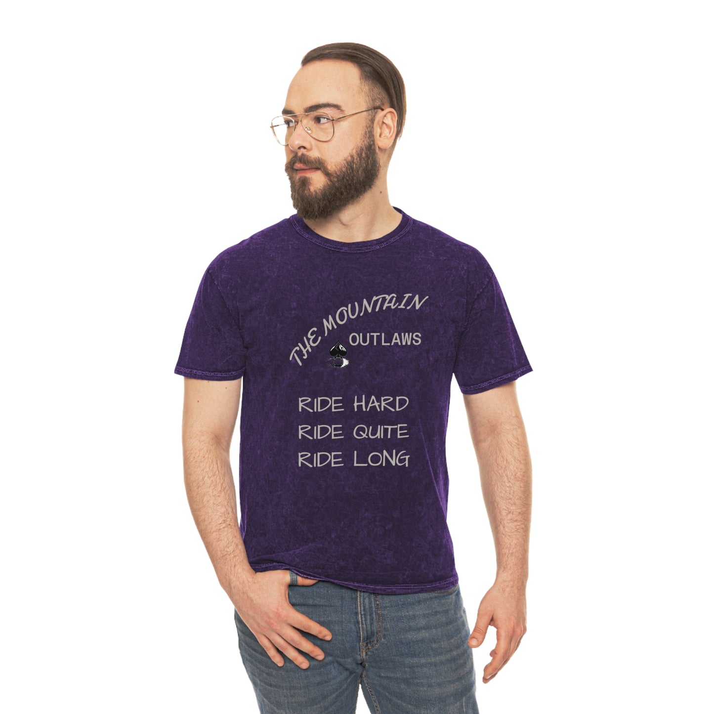 The Mountains Don’t Clap Tee – Ride Quiet. Ride Hard. Ride Long.
