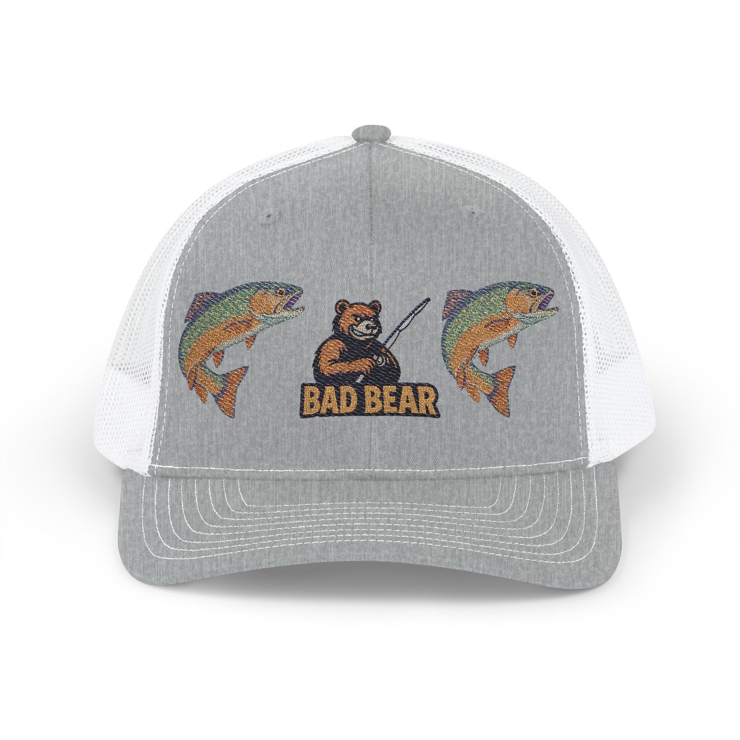 Bad Bear Trucker Hat – Double Trout Edition