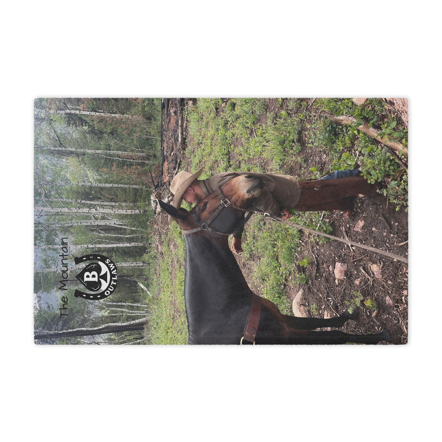 Rustic Outdoor Minky Blanket,The Bond Blanket – Mountain Outlaws Load & Loyalty Edition