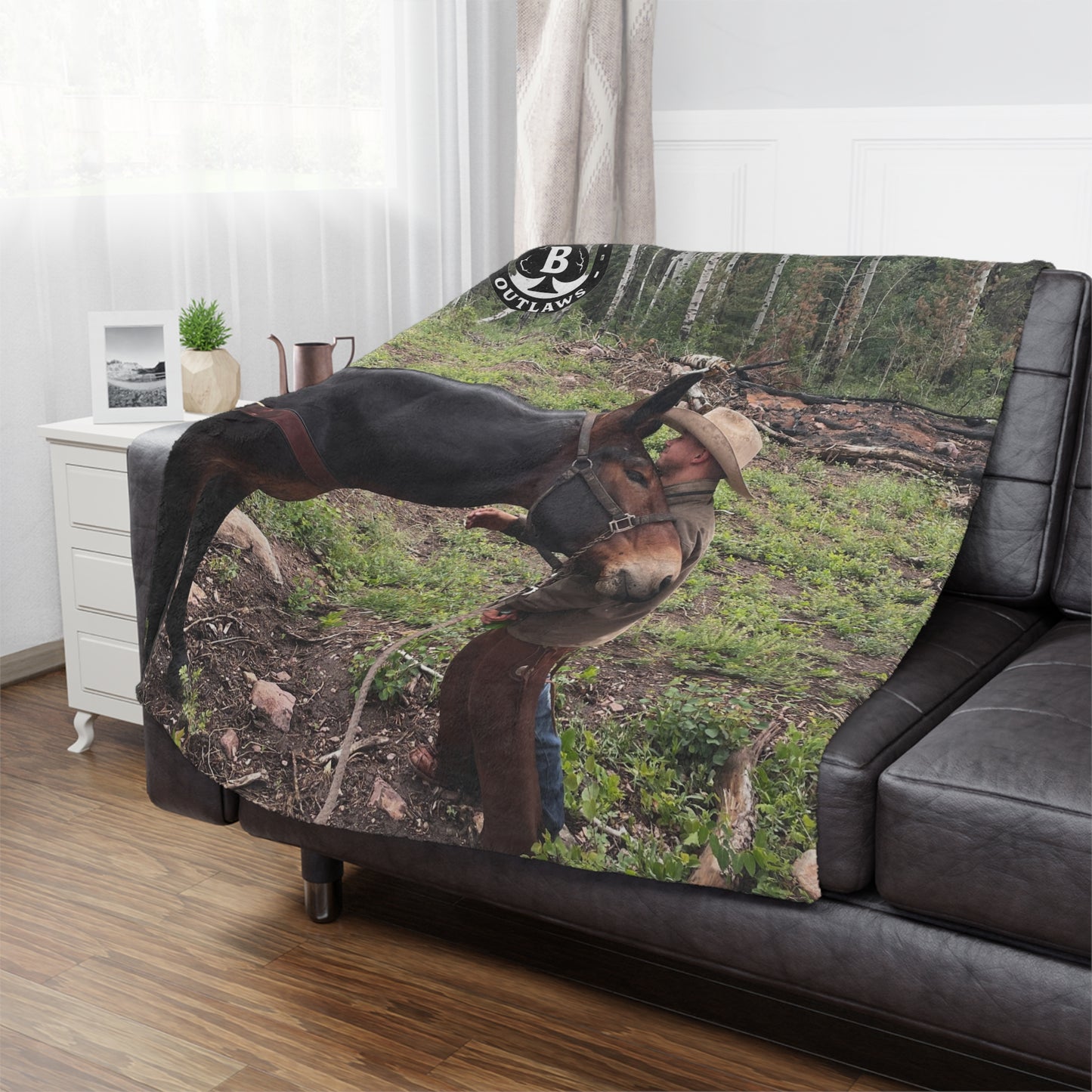 Rustic Outdoor Minky Blanket,The Bond Blanket – Mountain Outlaws Load & Loyalty Edition