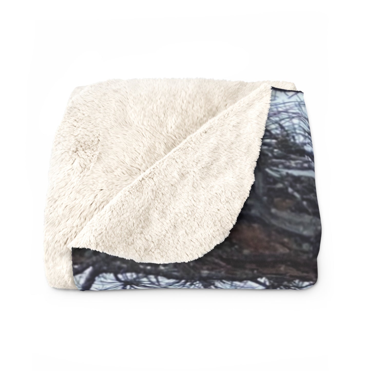 Cozy Sherpa Fleece Blanket - The Ghost Blanket – Mountain Outlaws Timber Watch