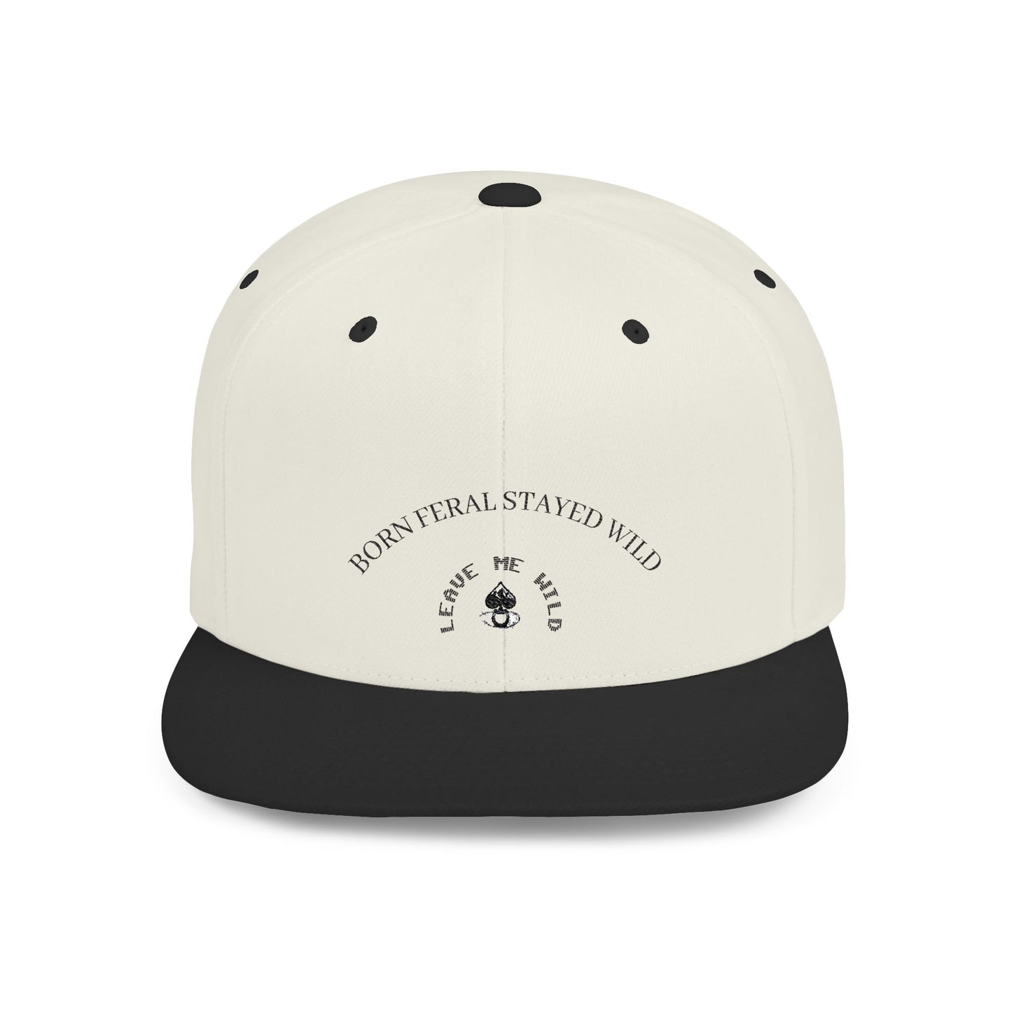 Born Free Stay Wild Flat Bill Snapback Cap | Trendy Hat, Perfect for Outdoors, Gift for Adventure Lovers, Stylish Headwear