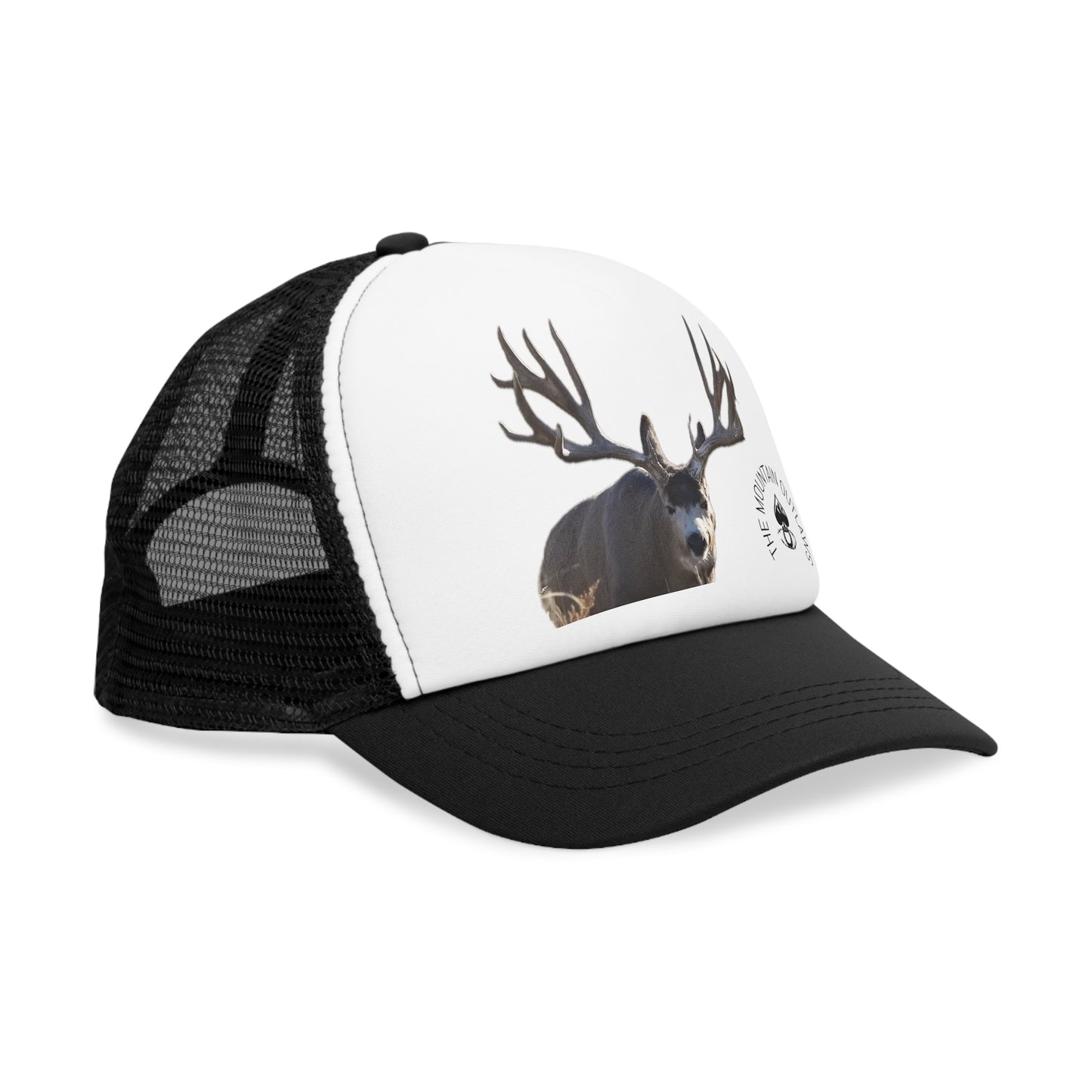 Mountain Outlaws Mesh Cap - Rustic Deer Hat for Outdoor Lovers, Fishing, Hunting, Camping, Nature Gifts