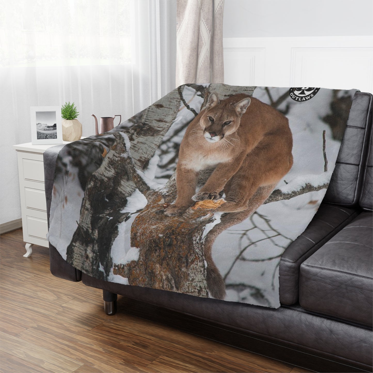 Cozy Wildlife Minky Blanket - The Still Blanket – Mountain Outlaws Bed-line Apex
