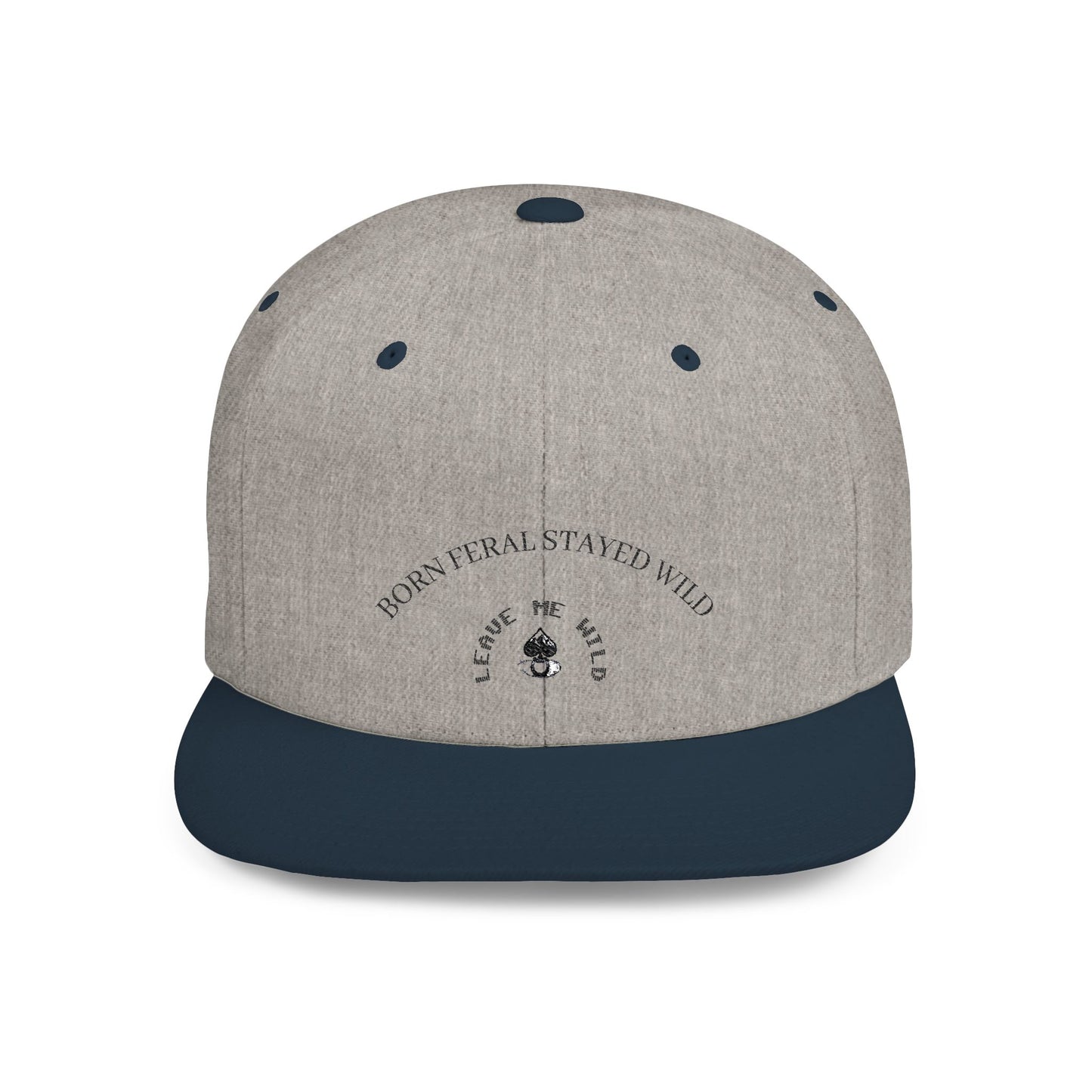 Born Free Stay Wild Flat Bill Snapback Cap | Trendy Hat, Perfect for Outdoors, Gift for Adventure Lovers, Stylish Headwear