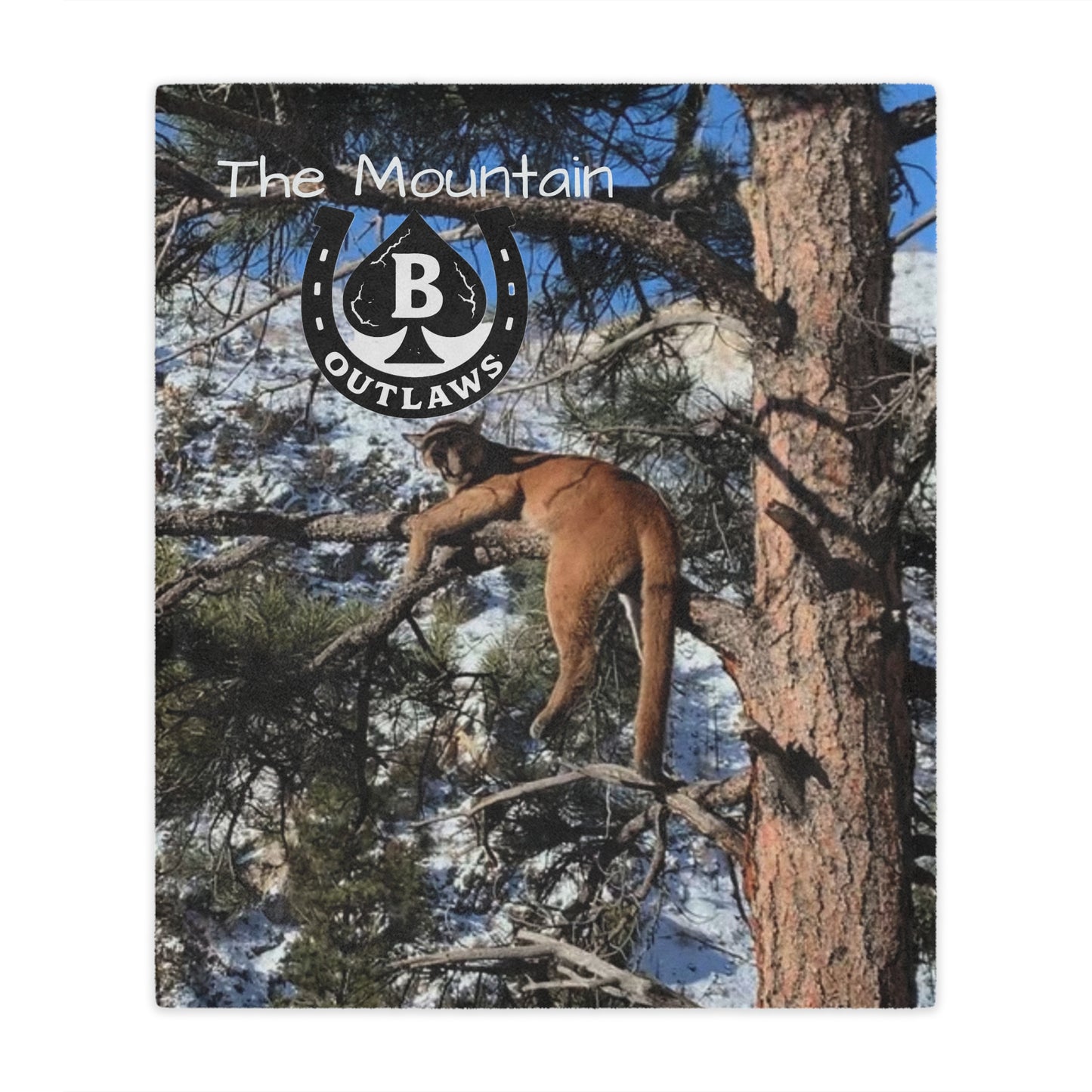 The Climb Blanket – Mountain Outlaws Tree Blood Edition