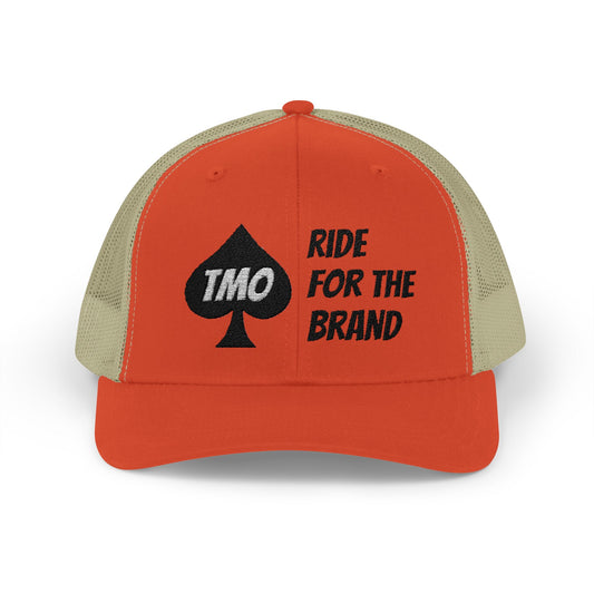 Hunter Orange “Ride for the Brand” Trucker Hat – Rustic Orange/Khaki