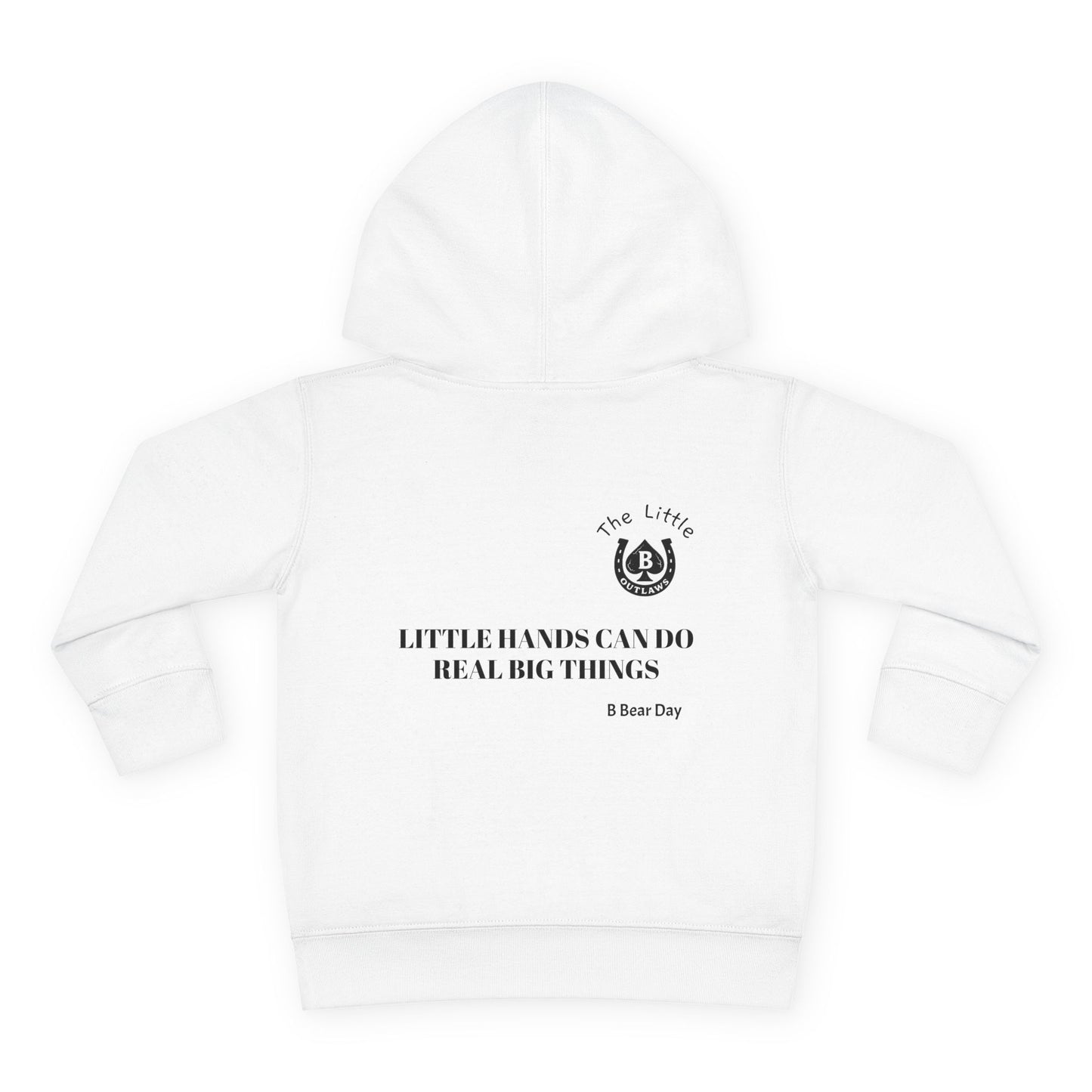 Little Hands Big Things Hoodie – Little Outlaws Blue Edition