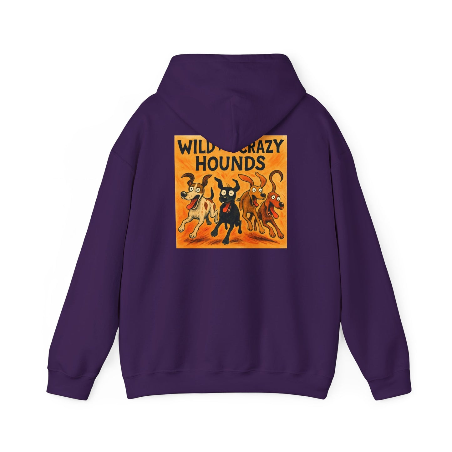 Wild & Crazy Hounds Hoodie - Unisex Sweatshirt for Dog Lovers, Funny Pet Gift, Cozy Casual Wear, Great for Gifts & Celebrations