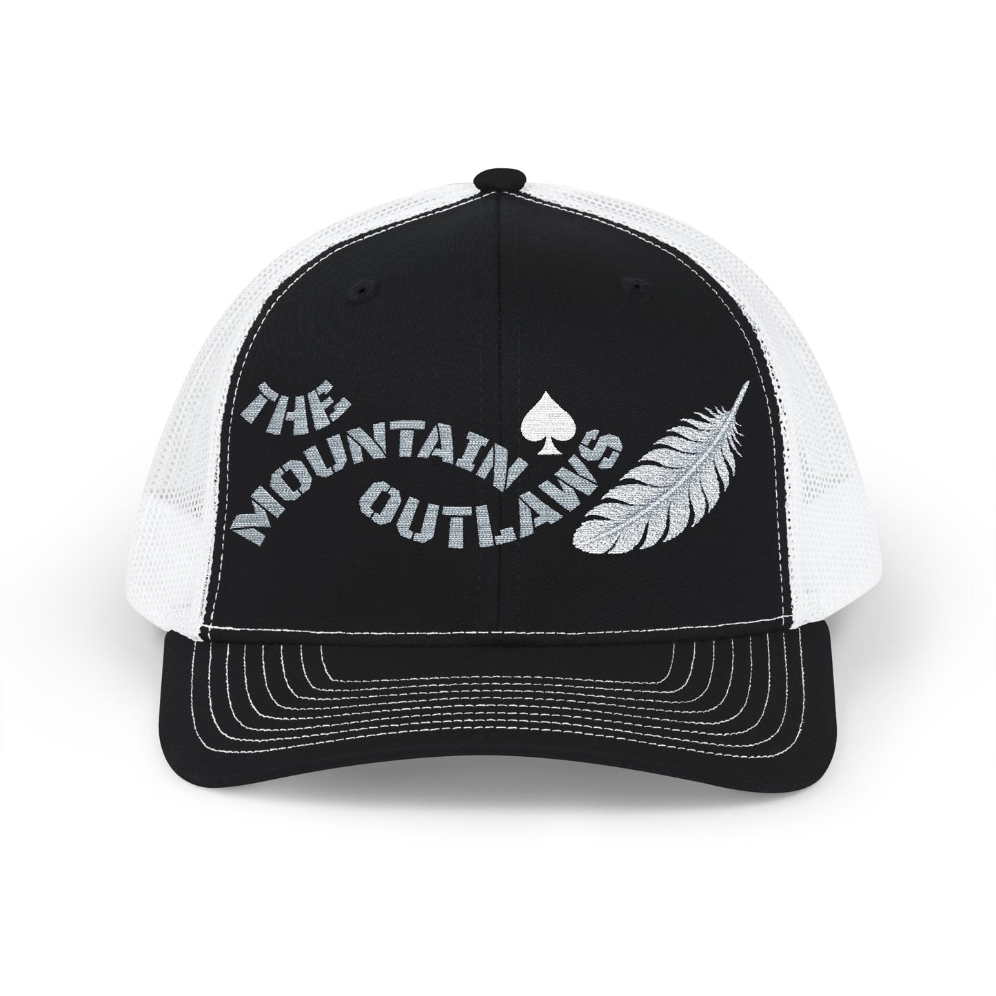 The Mountain Outlaws™ Feather & Spade Trucker Hat