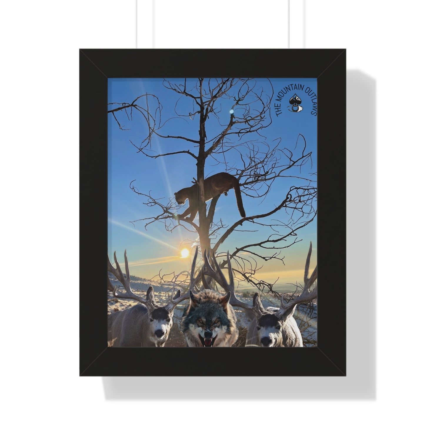 “Hold the Line” — Framed Mountain Outlaws Print