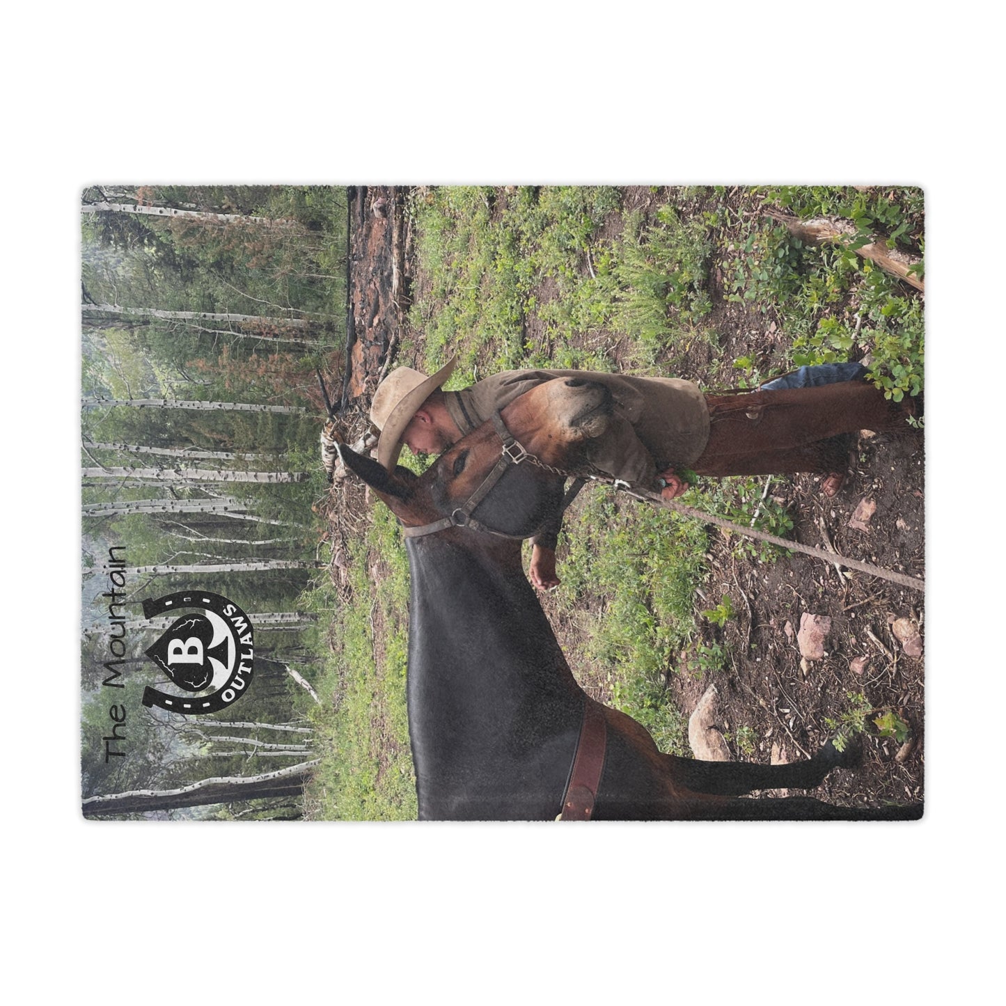 Rustic Outdoor Minky Blanket,The Bond Blanket – Mountain Outlaws Load & Loyalty Edition