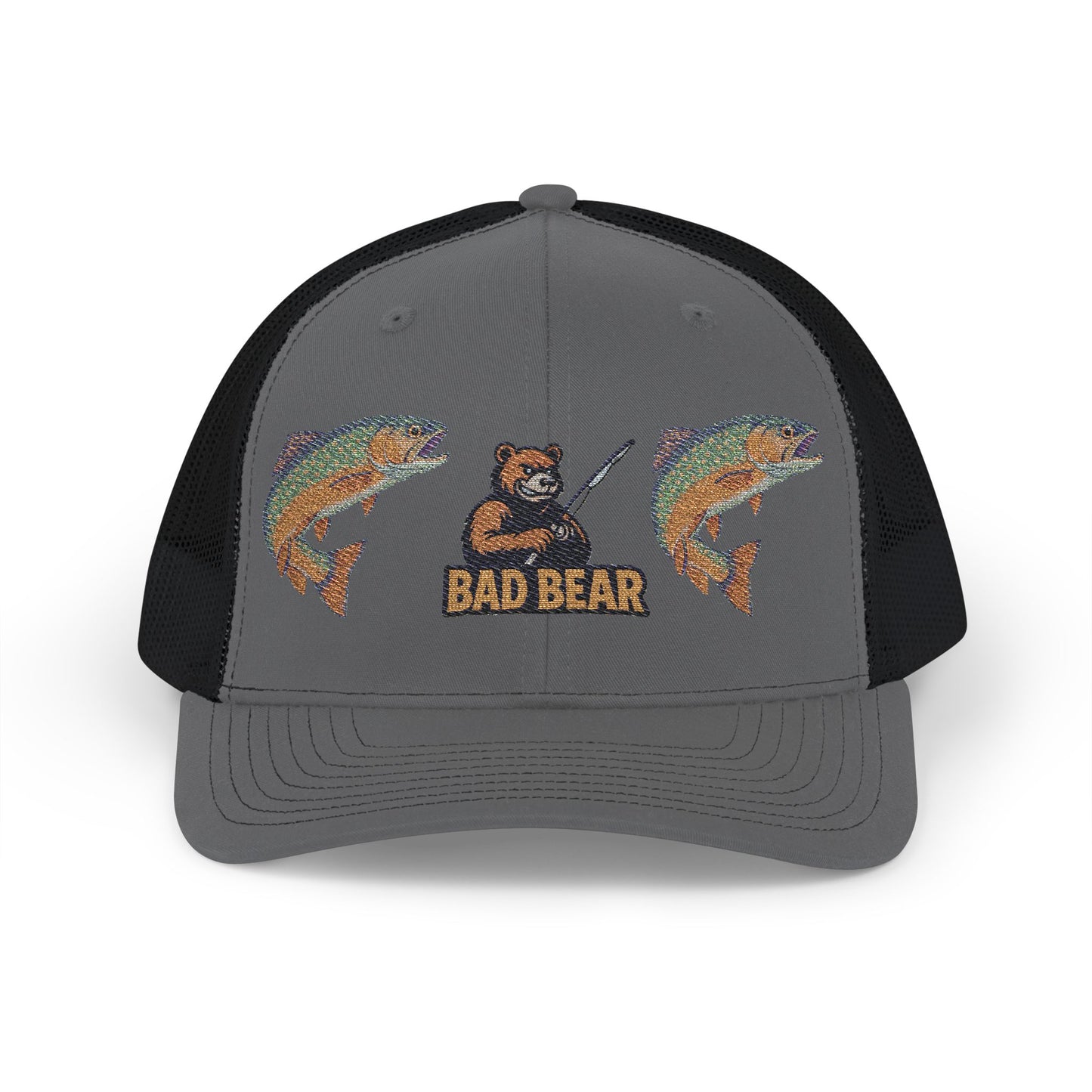 Bad Bear Trucker Hat – Double Trout Edition