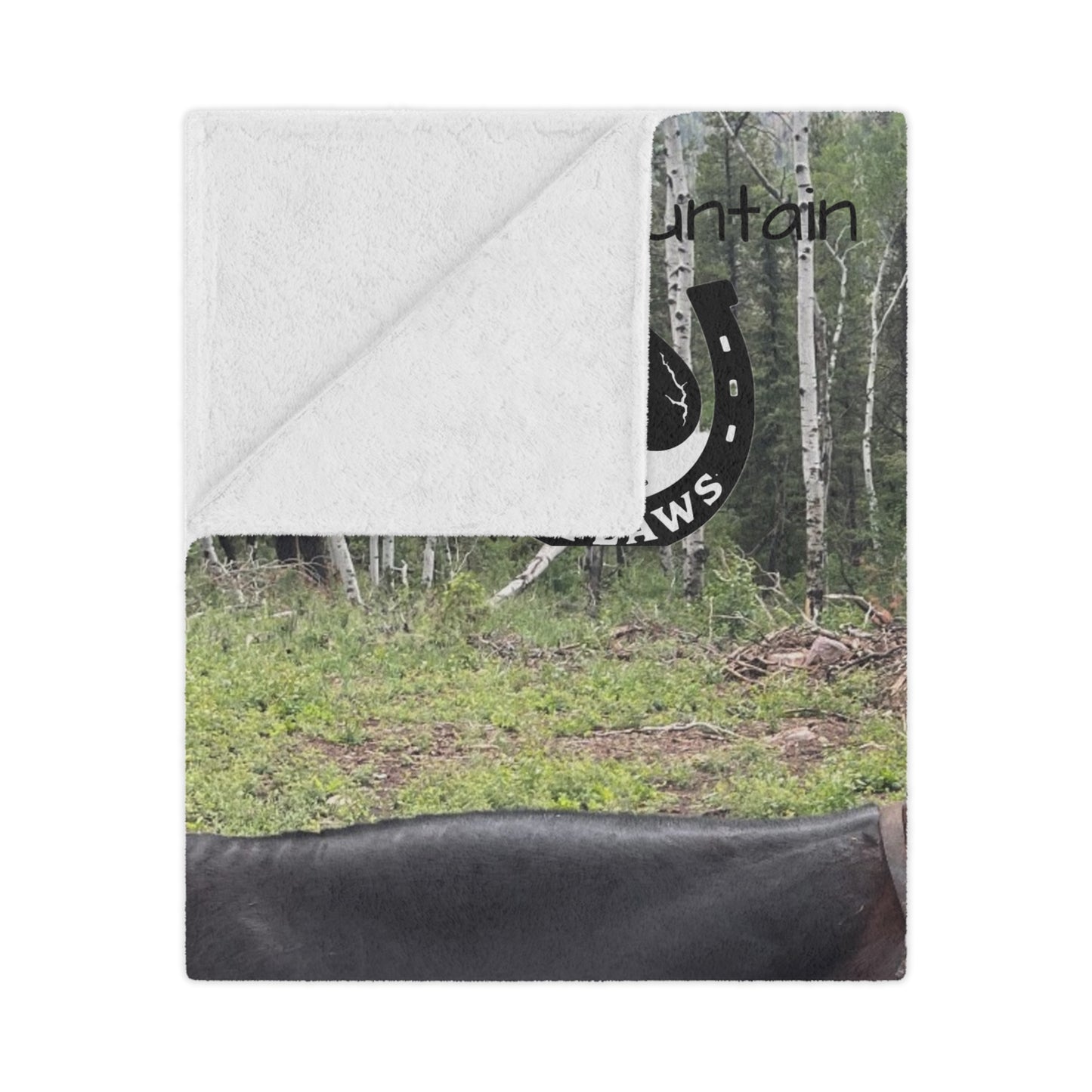 Rustic Outdoor Minky Blanket,The Bond Blanket – Mountain Outlaws Load & Loyalty Edition