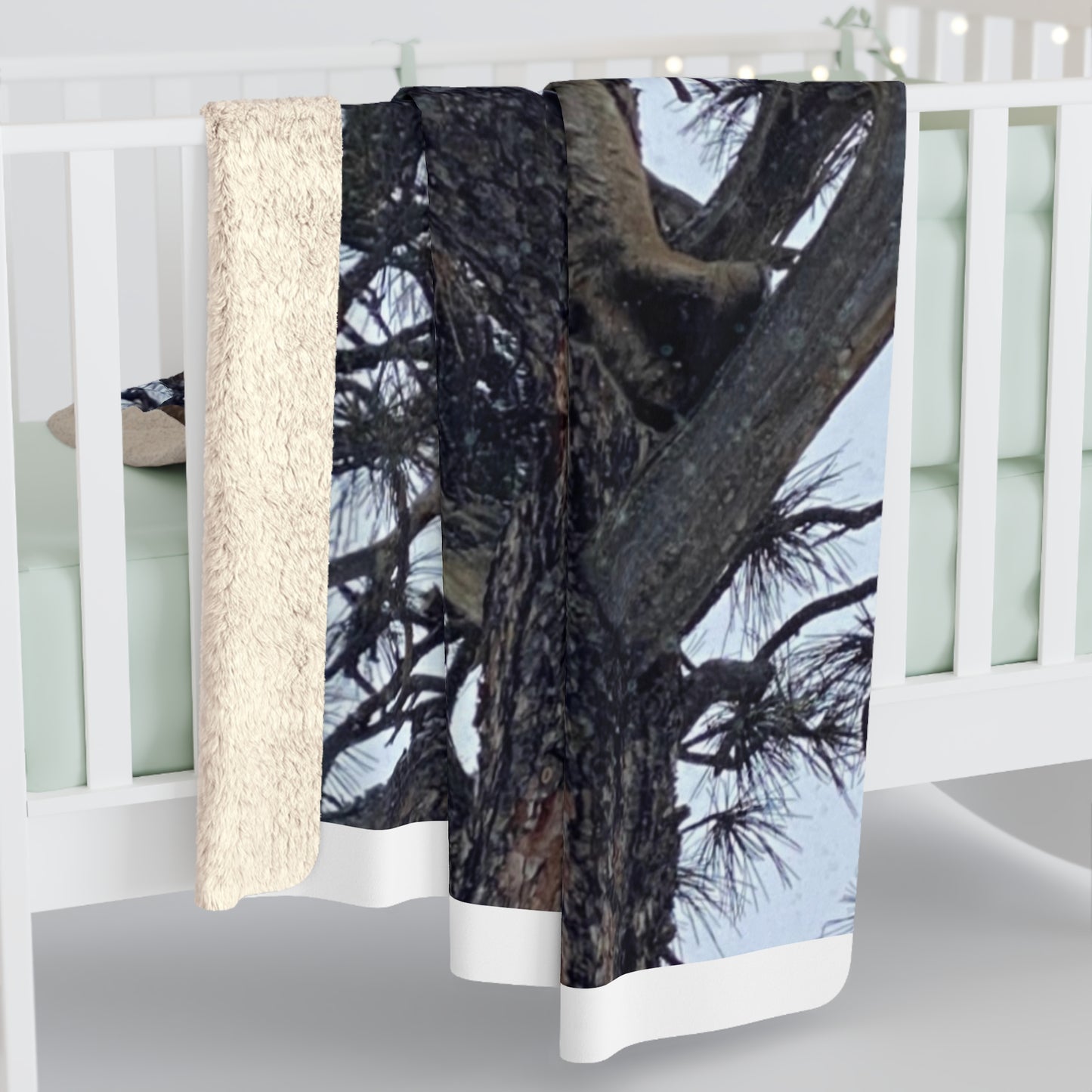 Cozy Sherpa Fleece Blanket - The Ghost Blanket – Mountain Outlaws Timber Watch