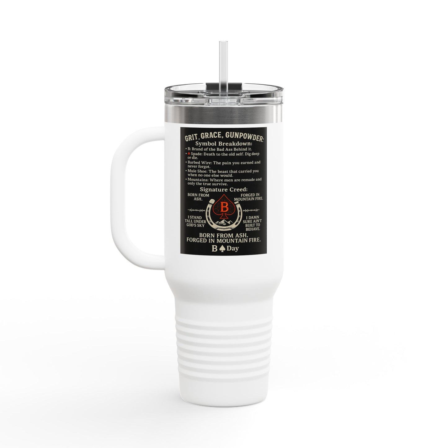 Grit. Grace. Gunpowder. — Signature Creed Mug (B Bear Day)