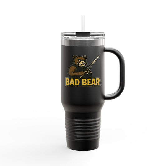Bad Bear Fishing Mug – Brook Trout & Bass Design — 40oz Tumbler