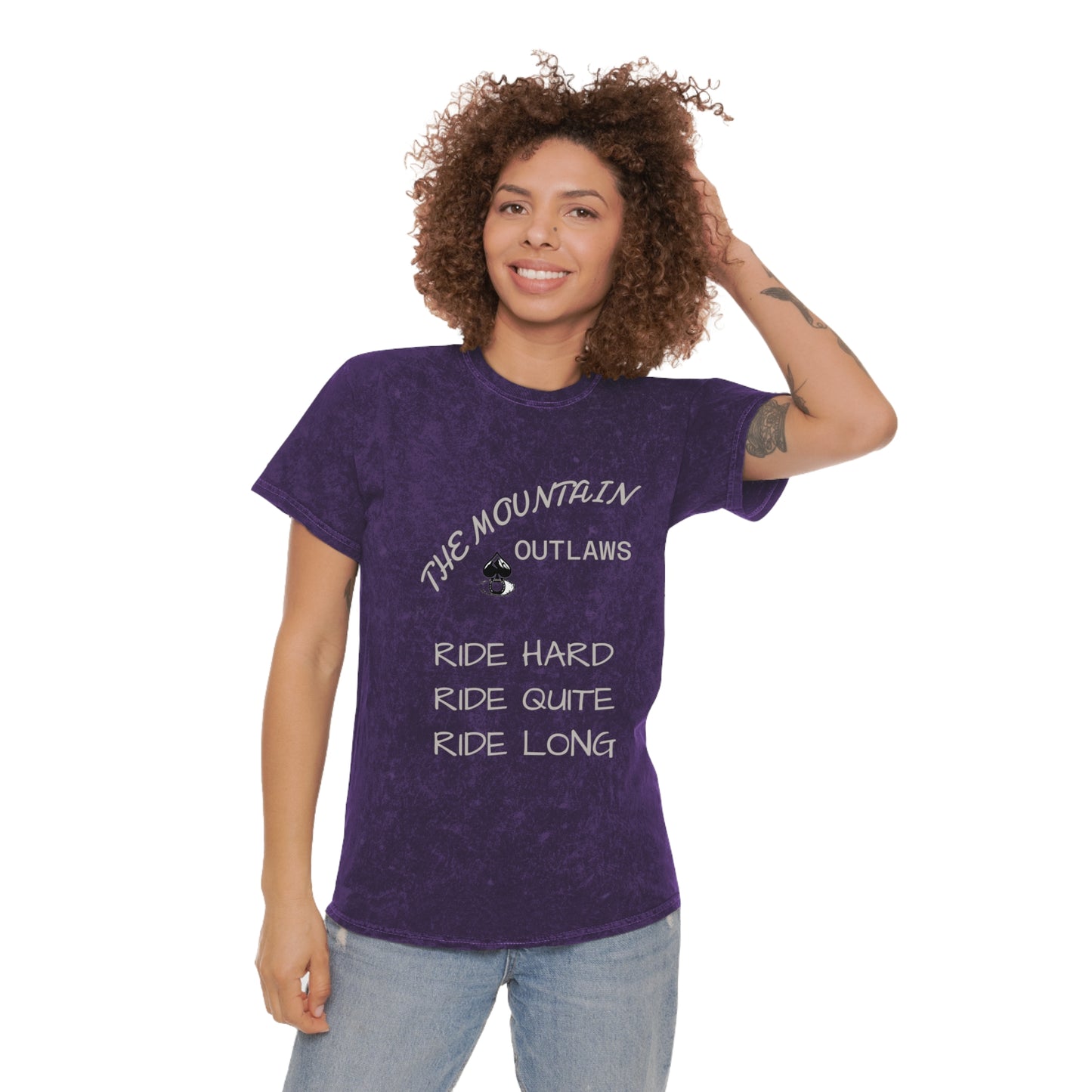 The Mountains Don’t Clap Tee – Ride Quiet. Ride Hard. Ride Long.