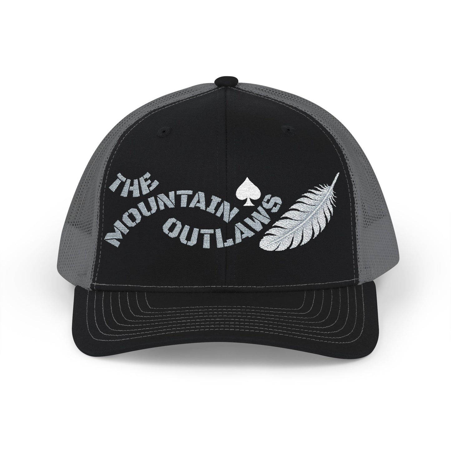 The Mountain Outlaws™ Feather & Spade Trucker Hat