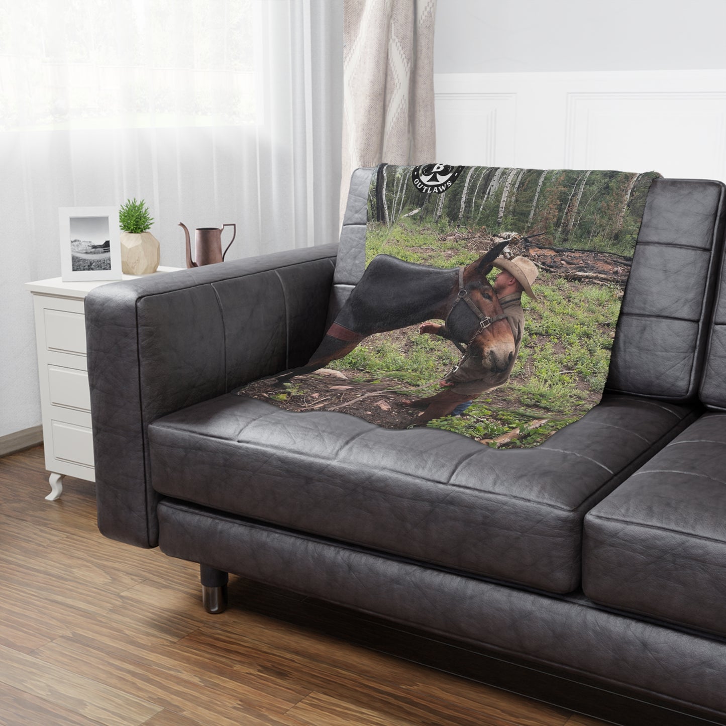 Rustic Outdoor Minky Blanket,The Bond Blanket – Mountain Outlaws Load & Loyalty Edition